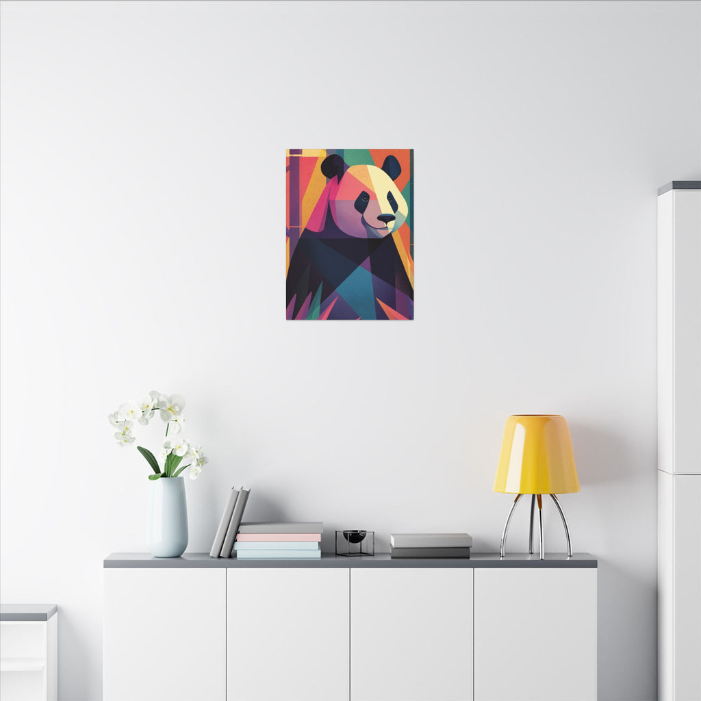 Geometric Panda: Polygonal Animal Art, Vibrant Modern Design, Abstract Wildlife Illustration   |  Personalized & Custom Orders Available
