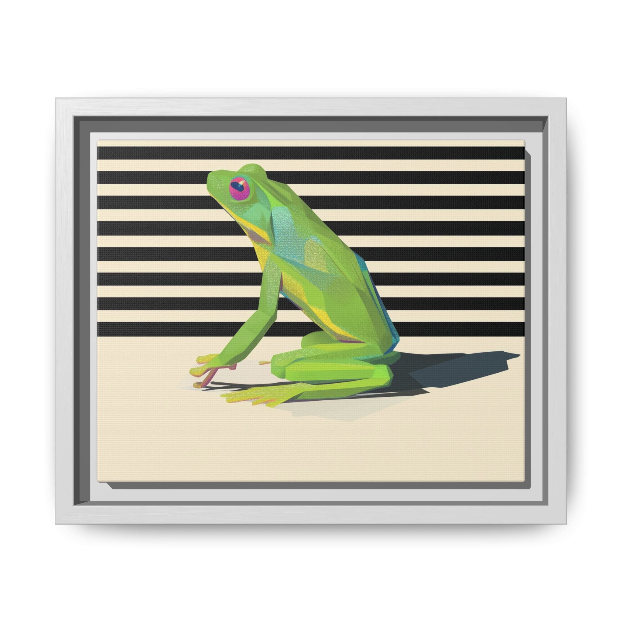 Geometric Amphibian: Stylized Frog Design, Modern Minimalist Art Print   |    Custom Orders Available