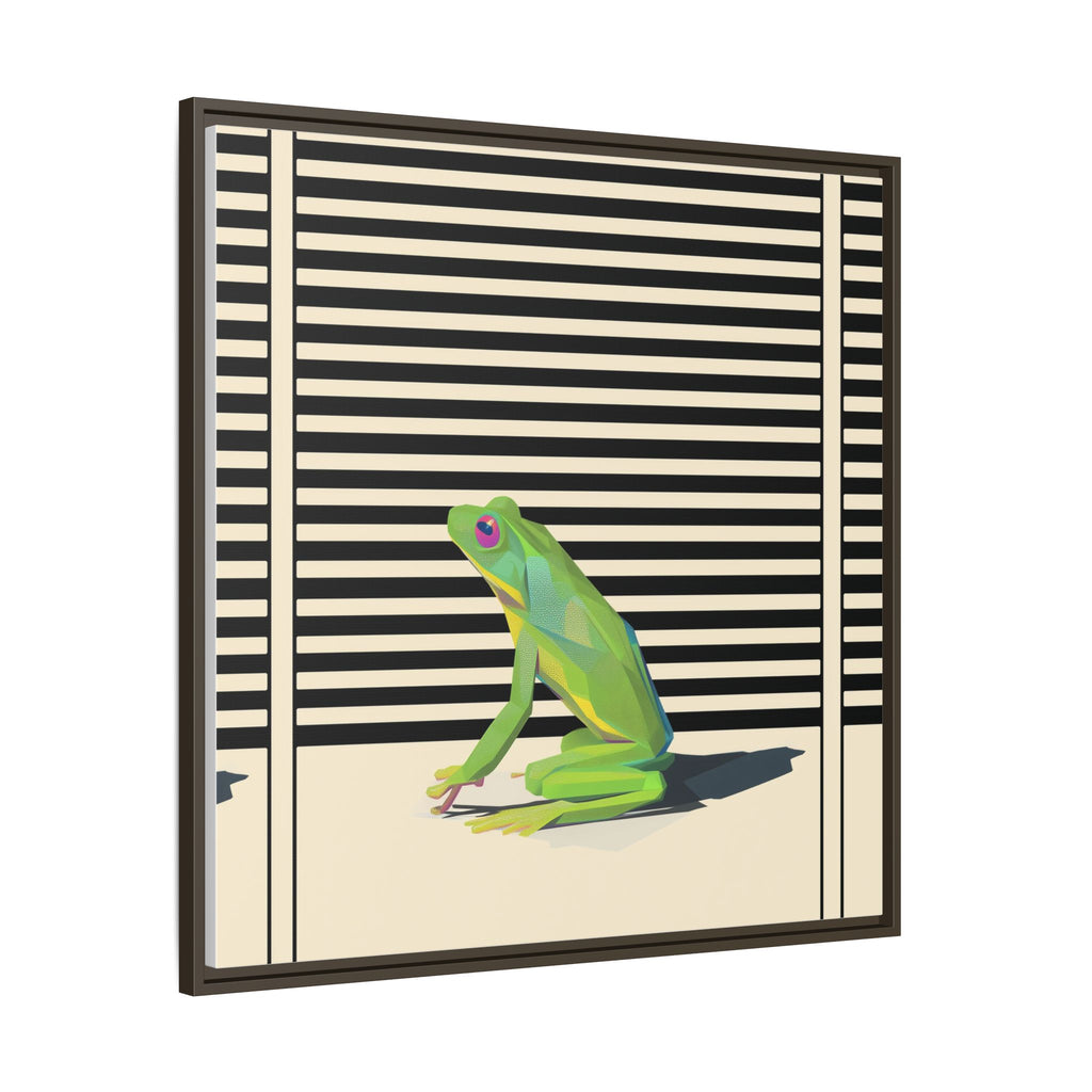 Geometric Frog Persona: Modern Wildlife Illustration, Vibrant Graphic Design   |  Personalized & Custom Orders Available