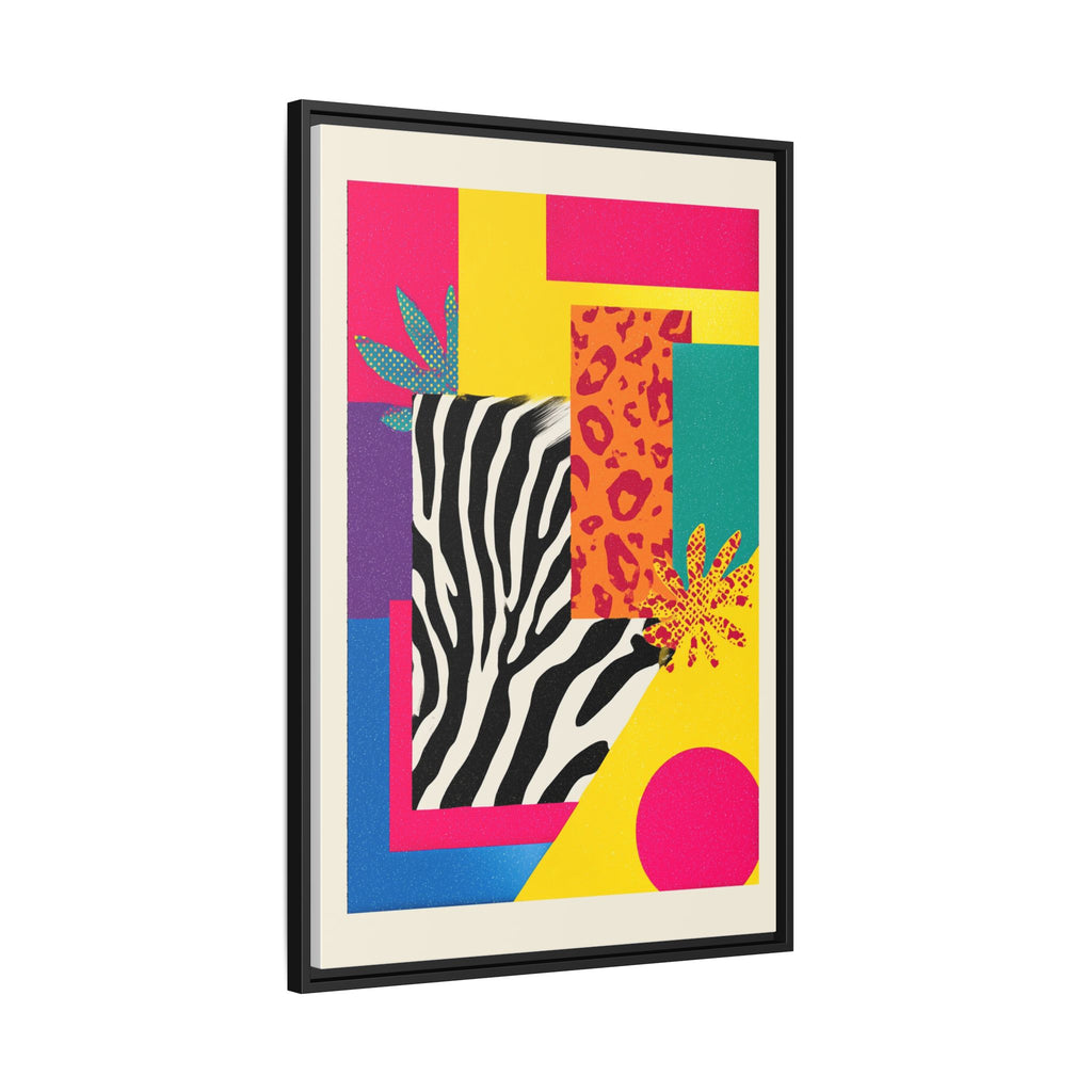 Zebra Stripes & Leopard Spots: 80s Pop Art Design, Memphis Style Graphic, Geometric Color Block Pattern   |   Custom Orders Accepted