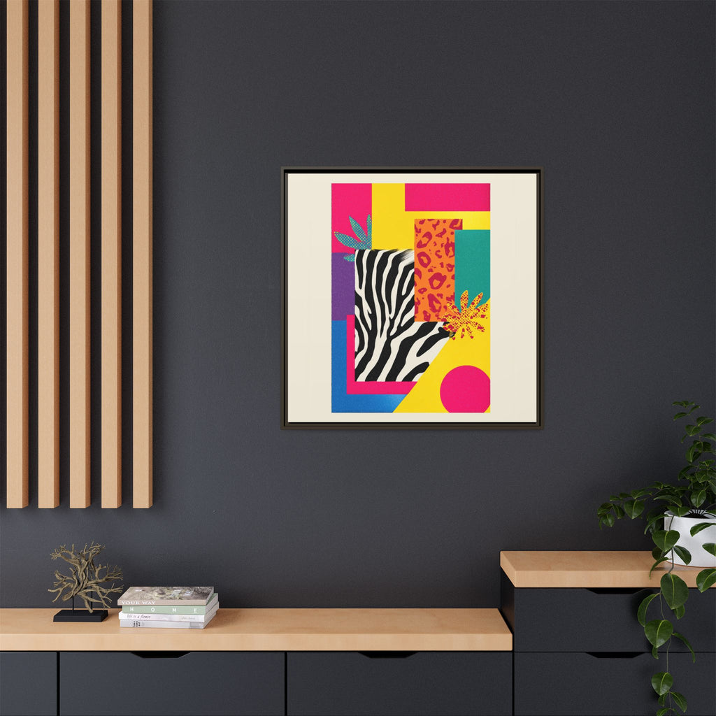 Zebra Stripes & Leopard Spots: 80s Pop Art Design, Memphis Style Graphic, Geometric Color Block Pattern   |   Custom Orders Accepted