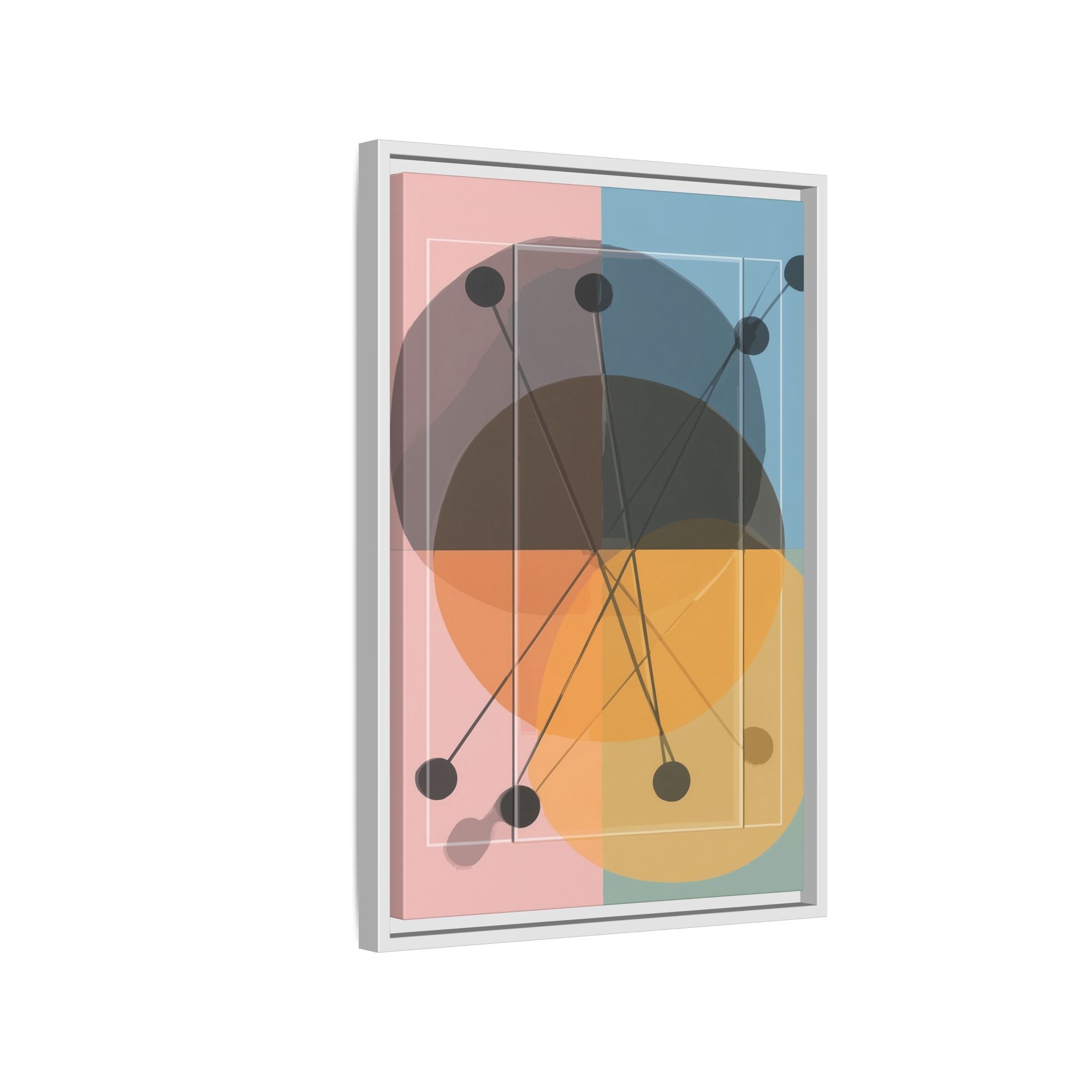 Geometric Intersections: Pastel Quadrants, Mid-Century Minimalism, Network Nodes   |   Custom Orders Accepted