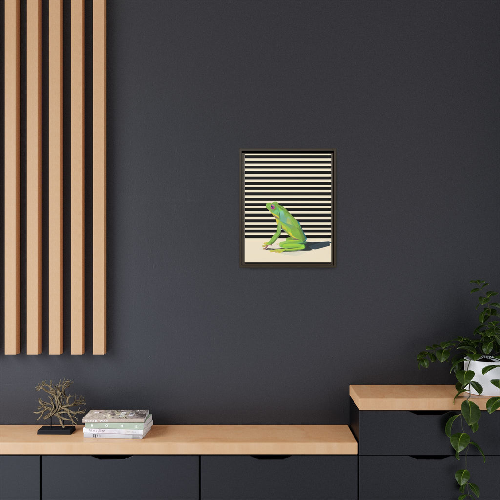 Geometric Amphibian: Stylized Frog Design, Modern Minimalist Art Print   |    Custom Orders Available