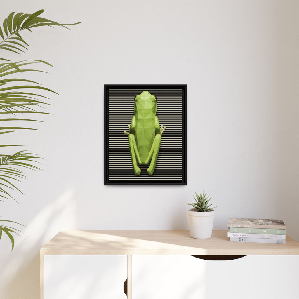 Geometric Frog: Low-Poly Digital Wildlife, Minimalist Angular Design   |    Custom Orders Available