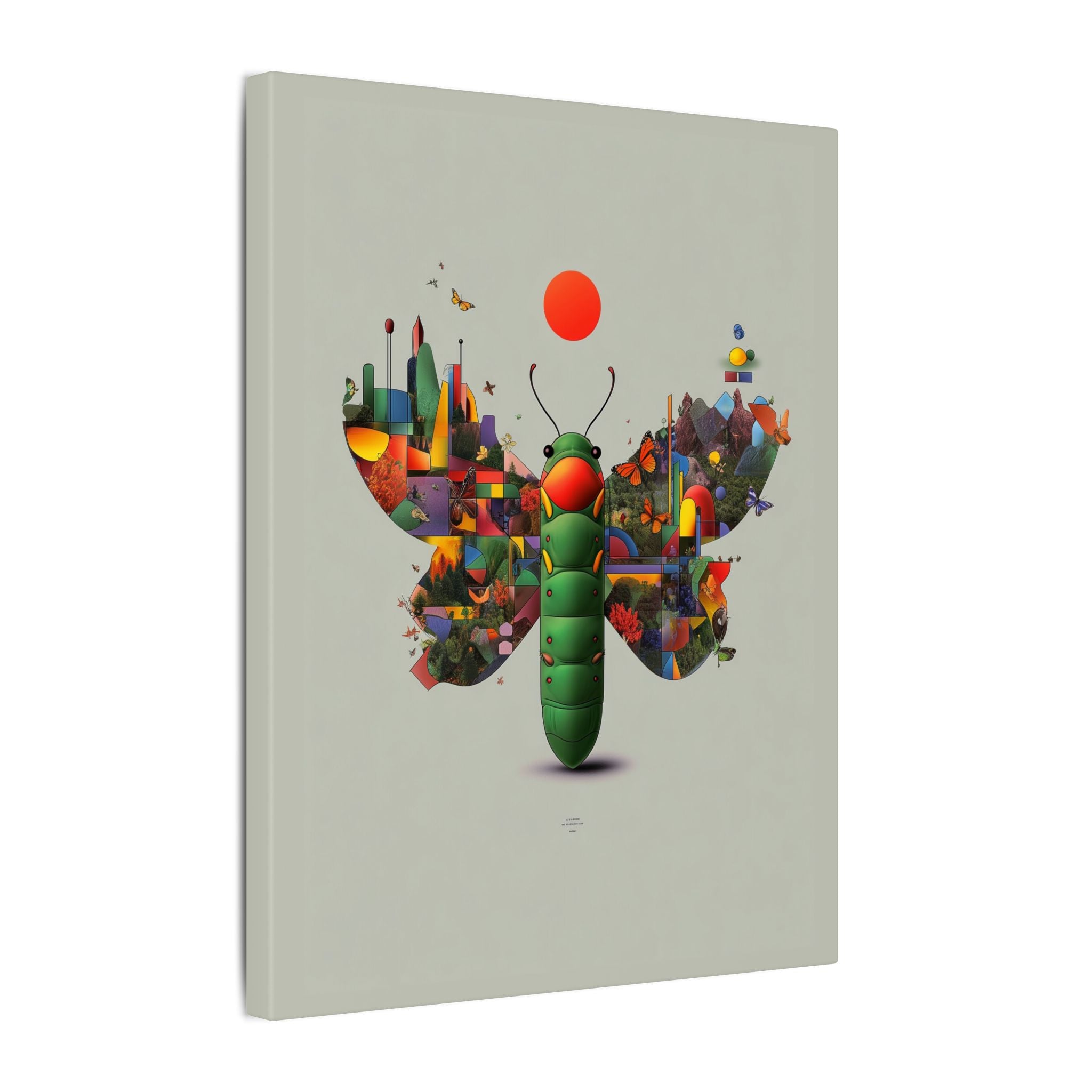 Metamorphosis of Geometry: Cubist Insect Symphony, Digital Nature Fragmentation   |    Custom Orders Available