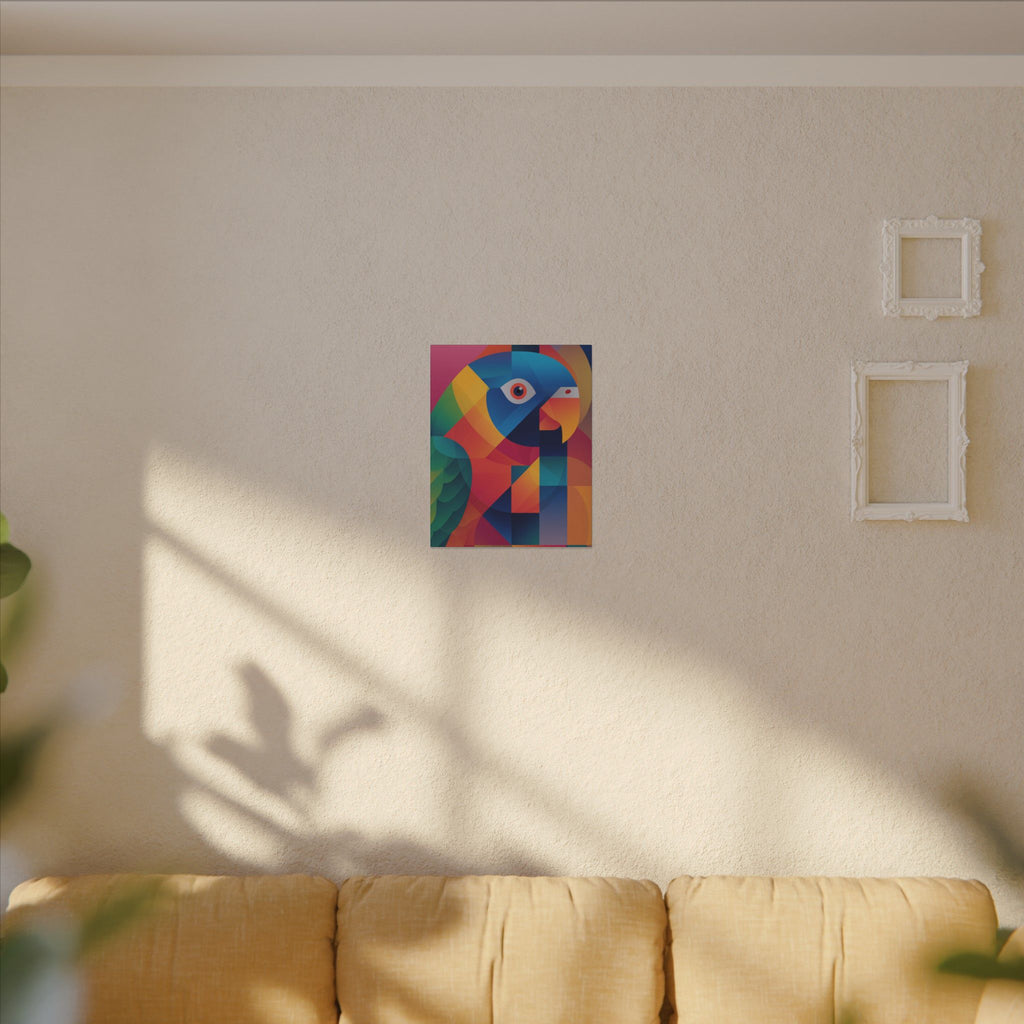 Prismatic Parrot: Cubist Digital Art, Geometric Color Explosion   |    Custom Orders Available