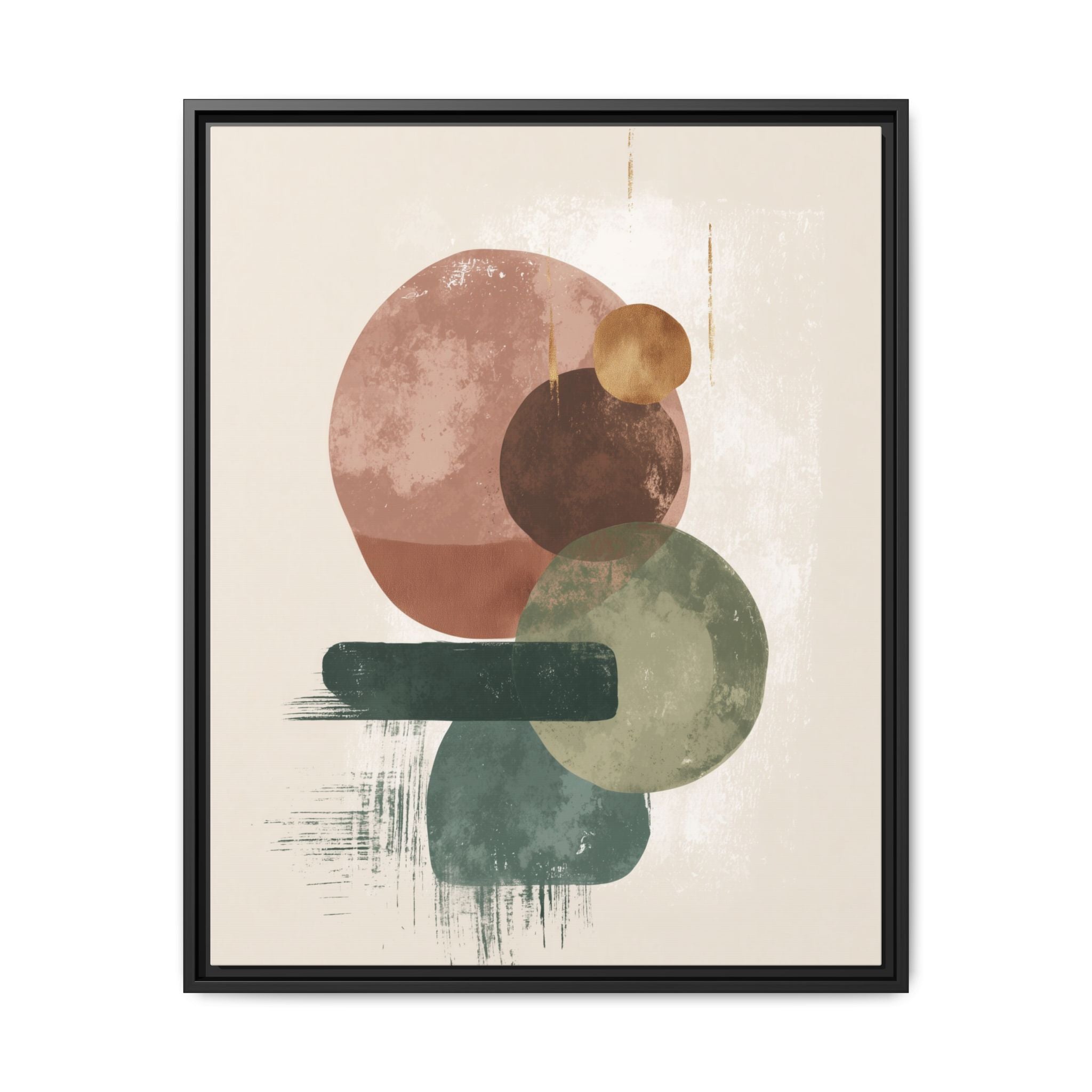 Organic Intersections: Watercolor Abstraction, Earth Tone Composition, Modern Minimalist Art   |   Custom Orders Accepted