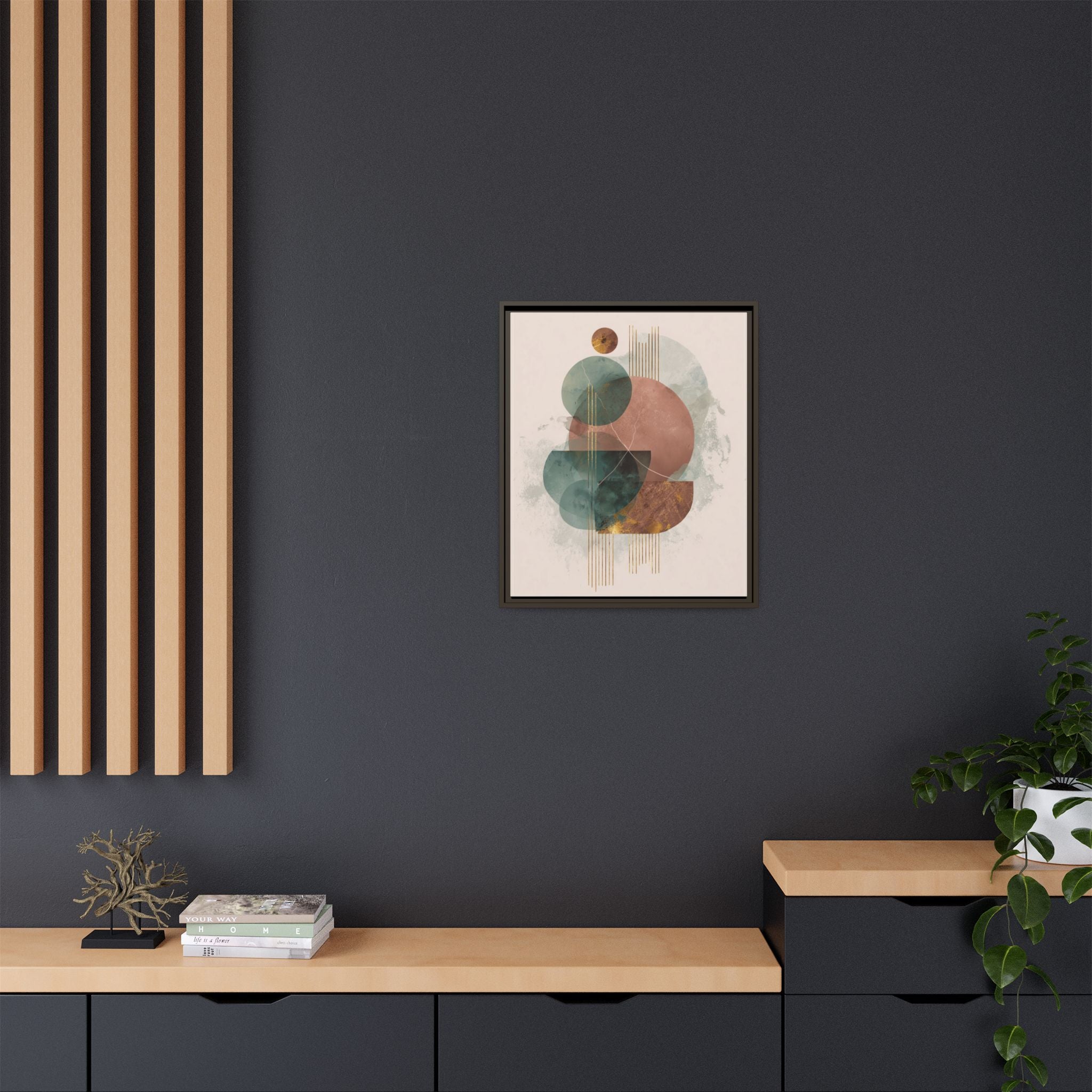 Translucent Geometries: Abstract Circles, Mid-Century Minimalism, Watercolor Layers   |   Custom Orders Accepted