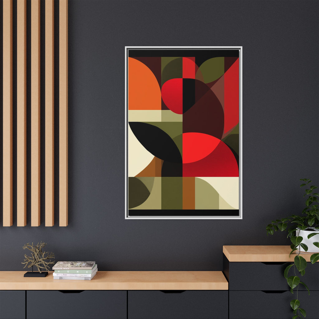 Geometric Fusion: Modern Abstract Composition, Cubist Color Blocks, Architectural Form Harmony   |   Custom Orders Accepted