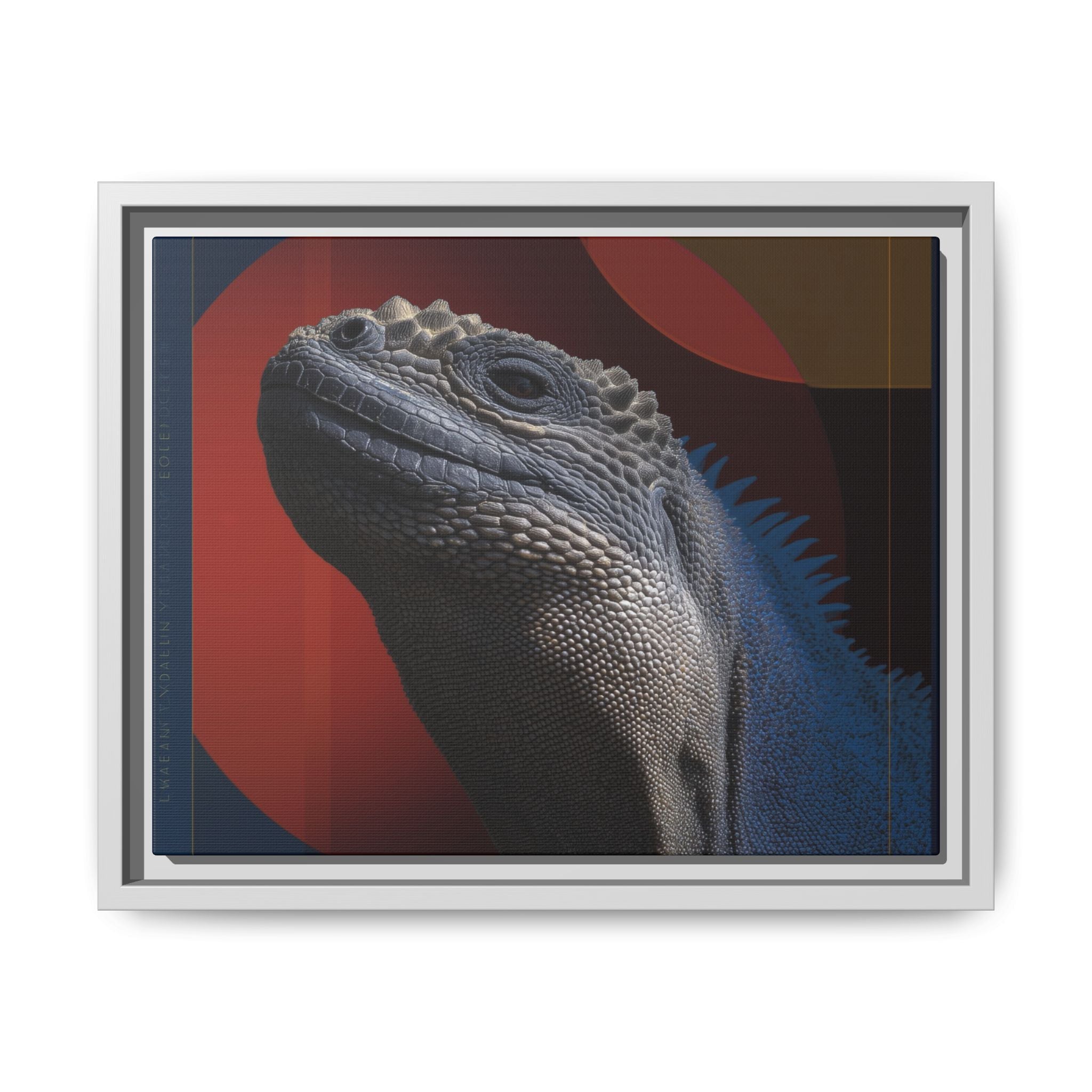 Scales of Antiquity: Prehistoric Reptilian Portrait, Abstract Geometric Composition   |    Custom Orders Available