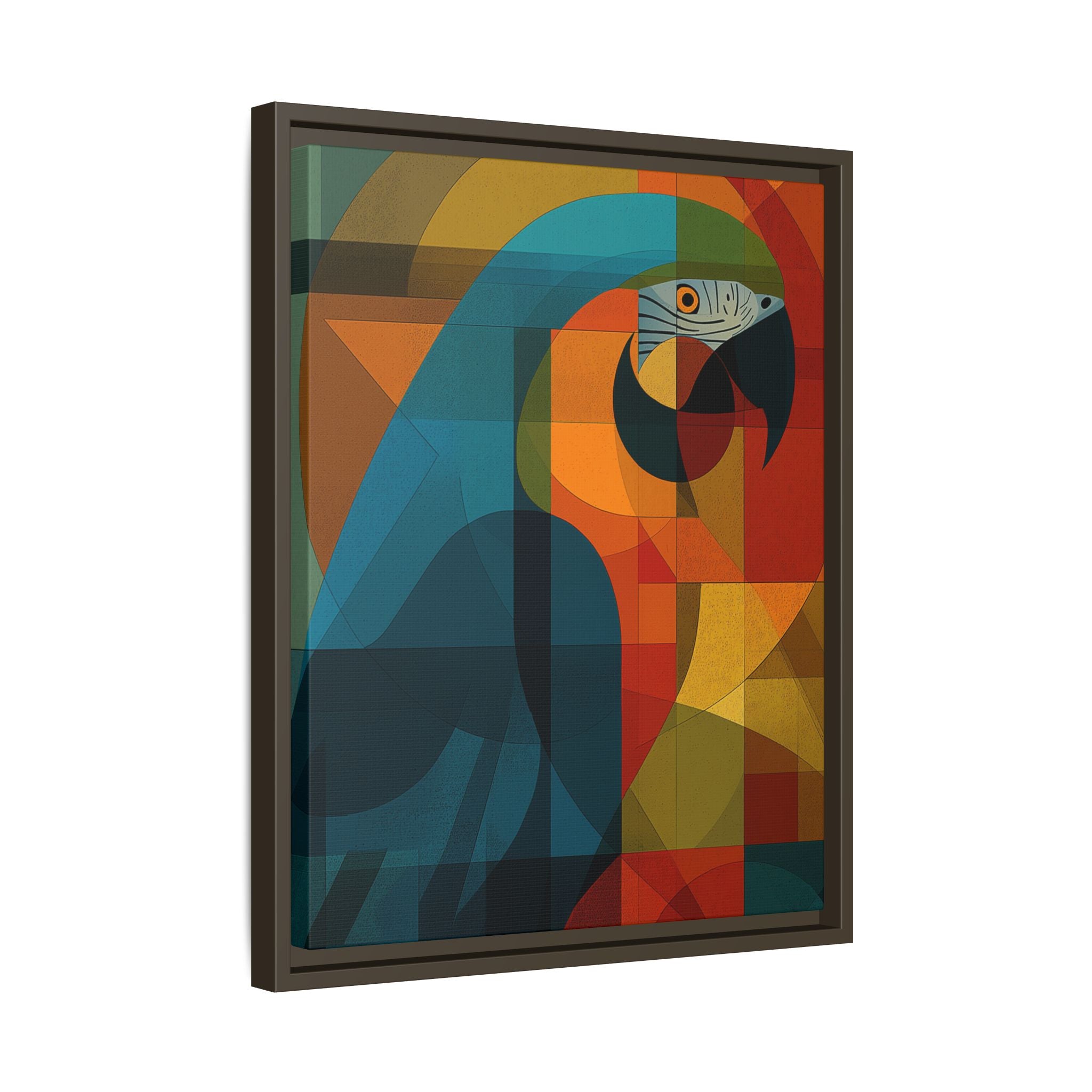 Cubist Parrot Prisma: Geometric Bird Art, Modernist Color Block Design   |    Custom Orders Available