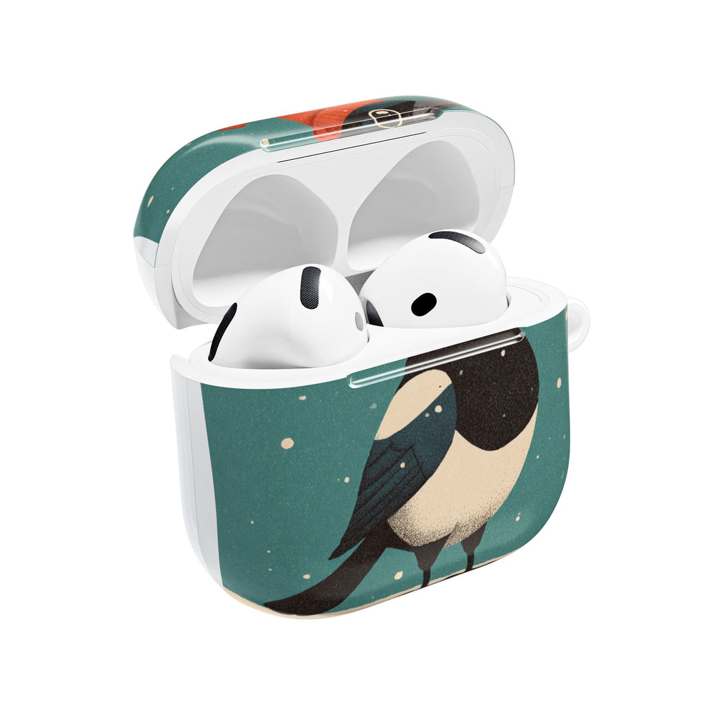 Festive Bird AirPod Case - Holiday Gifts, Cute Accessories, Unique Tech Protection, Bird Lover Gift, Fun Design