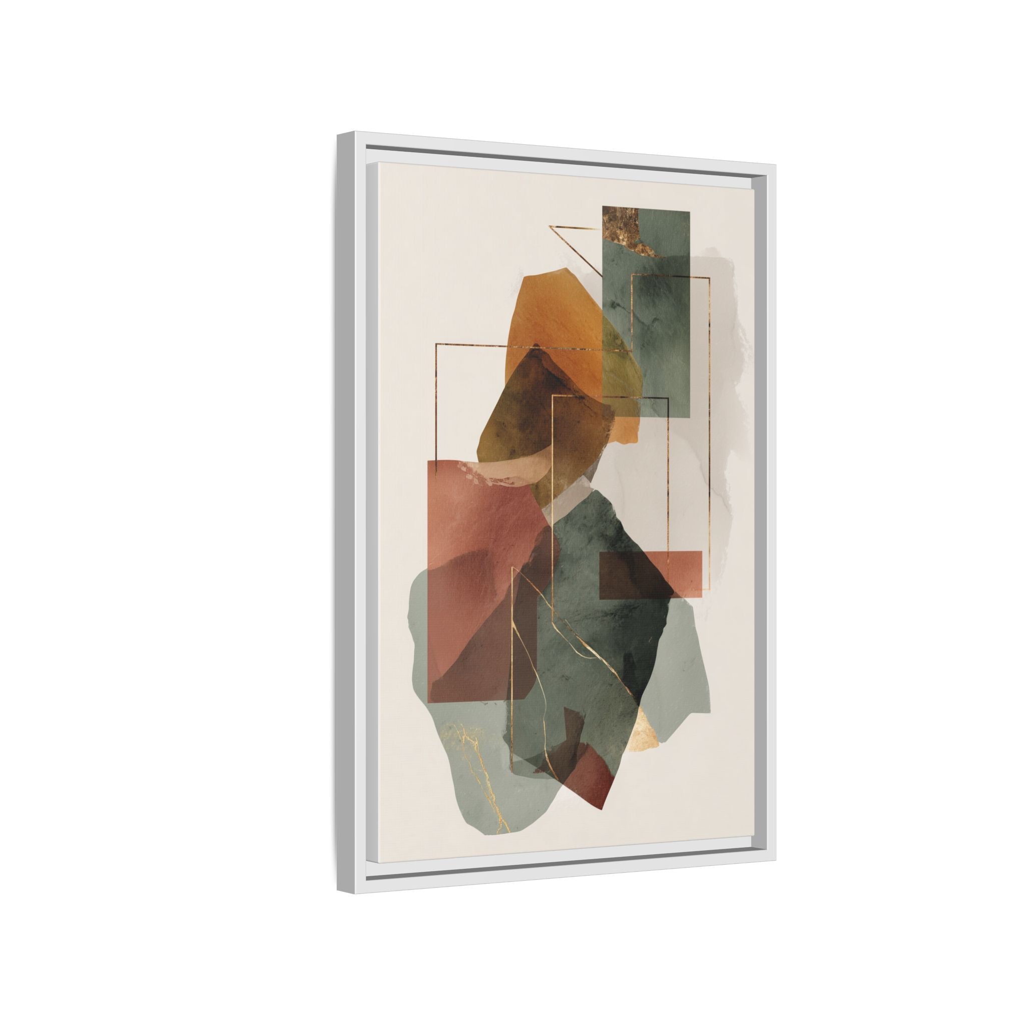 Harmonic Geometries: Architectural Abstraction, Earthy Palette, Minimalist Composition   |   Custom Orders Accepted