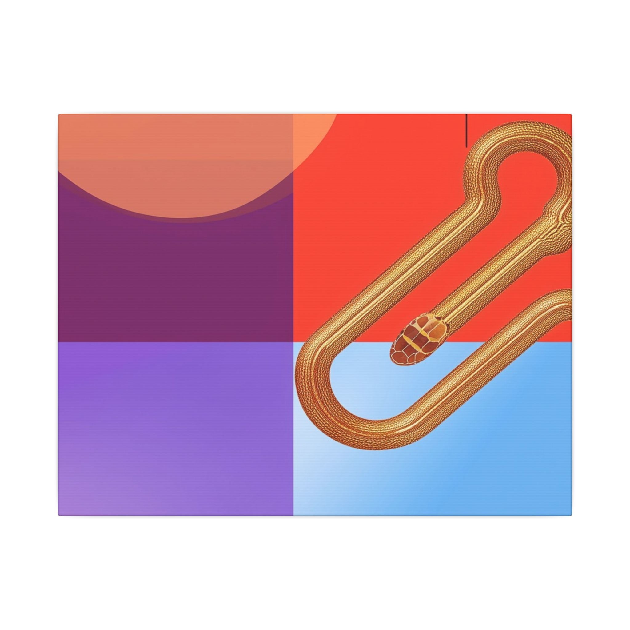 Serpentine Geometry: Abstract Color Fusion, Dimensional Graphic Design, Vibrant Compositional Art   |   Custom Orders Accepted