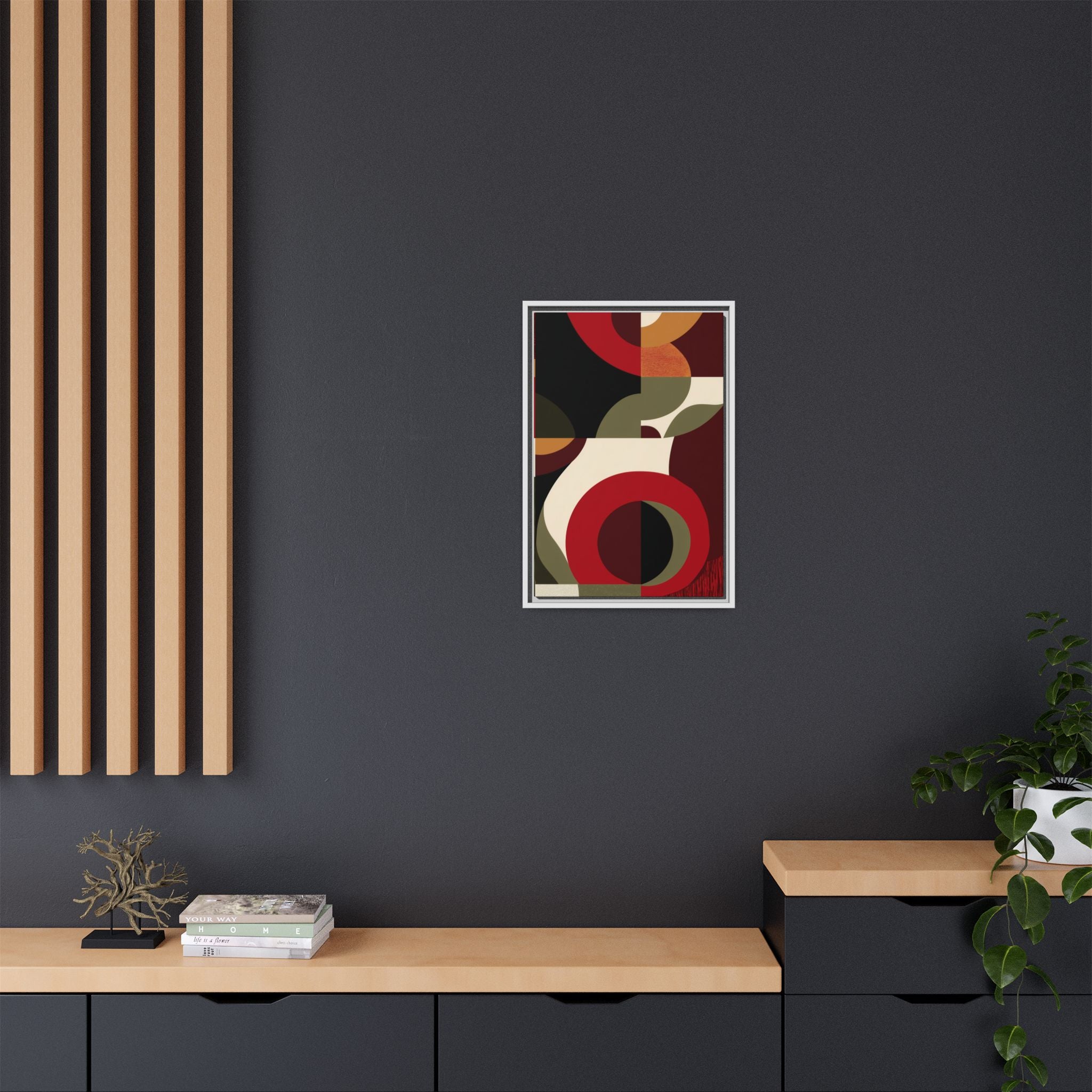 Geometric Intersections: Mid-Century Modern Design, Abstract Architectural Composition, Rhythmic Curved Forms   |   Custom Orders Accepted