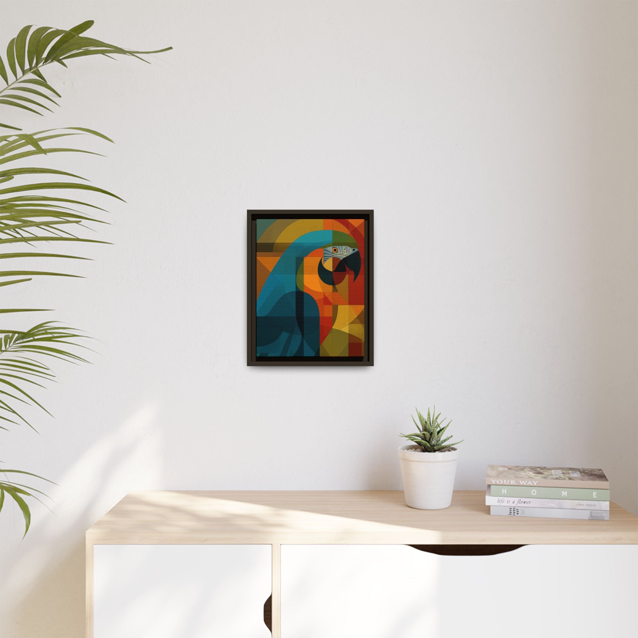 Cubist Parrot Prisma: Geometric Bird Art, Modernist Color Block Design   |    Custom Orders Available