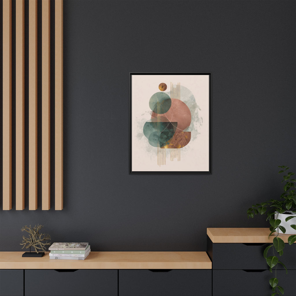 Translucent Geometries: Abstract Circles, Mid-Century Minimalism, Watercolor Layers   |   Custom Orders Accepted