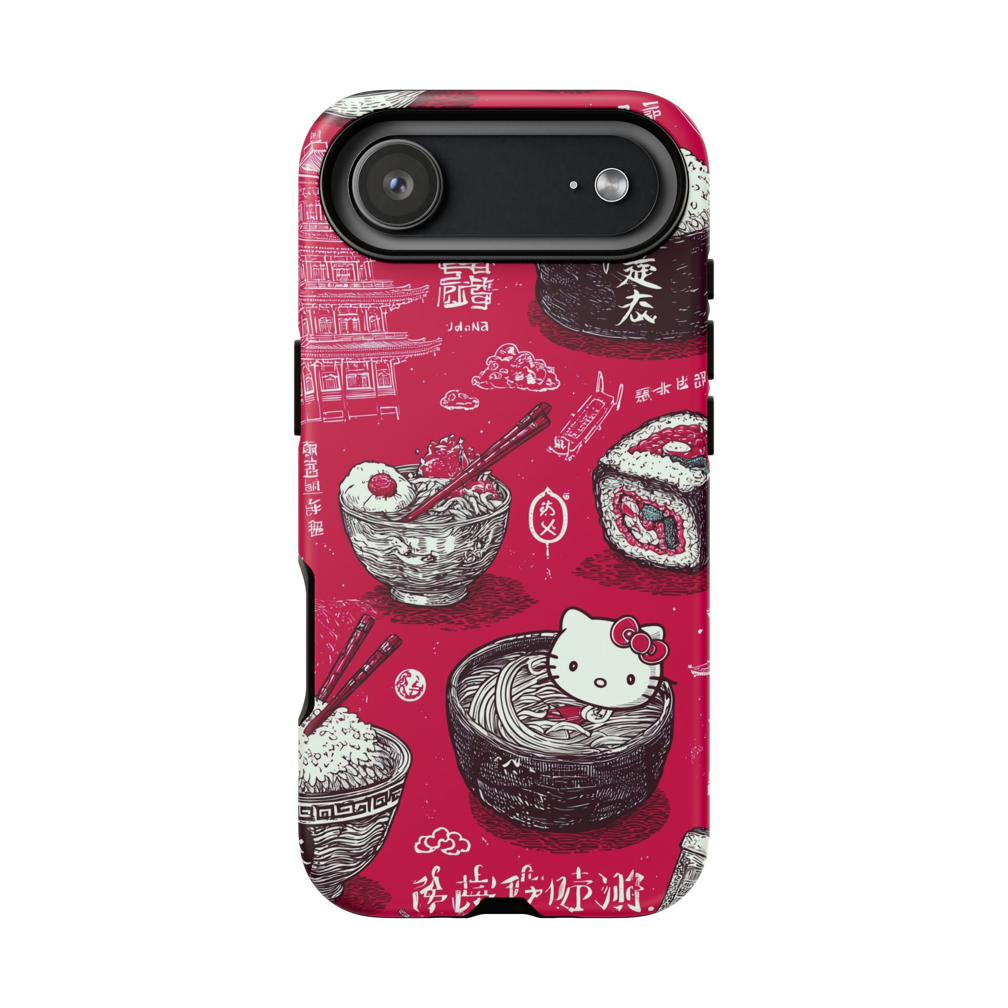 Japanese Kitty Vibrant Phone Case - Tough Case | Funky, Colorful, Unique Design for Personalization, Gift, Accessory, Protection, Trendy
