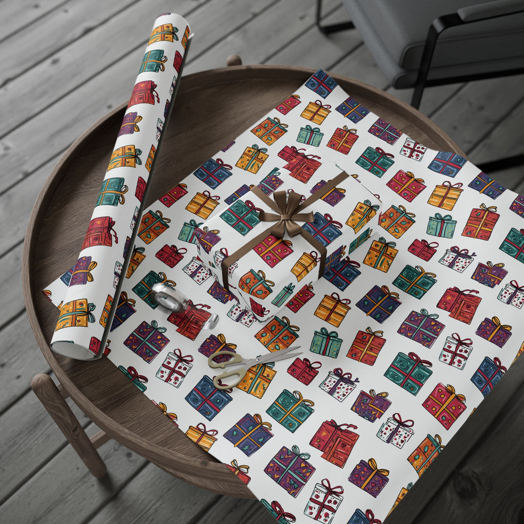 Colorful Gift Wrapping Papers, Holiday Decor, Birthday, Christmas, Party Supplies, Festive Gift Wrap