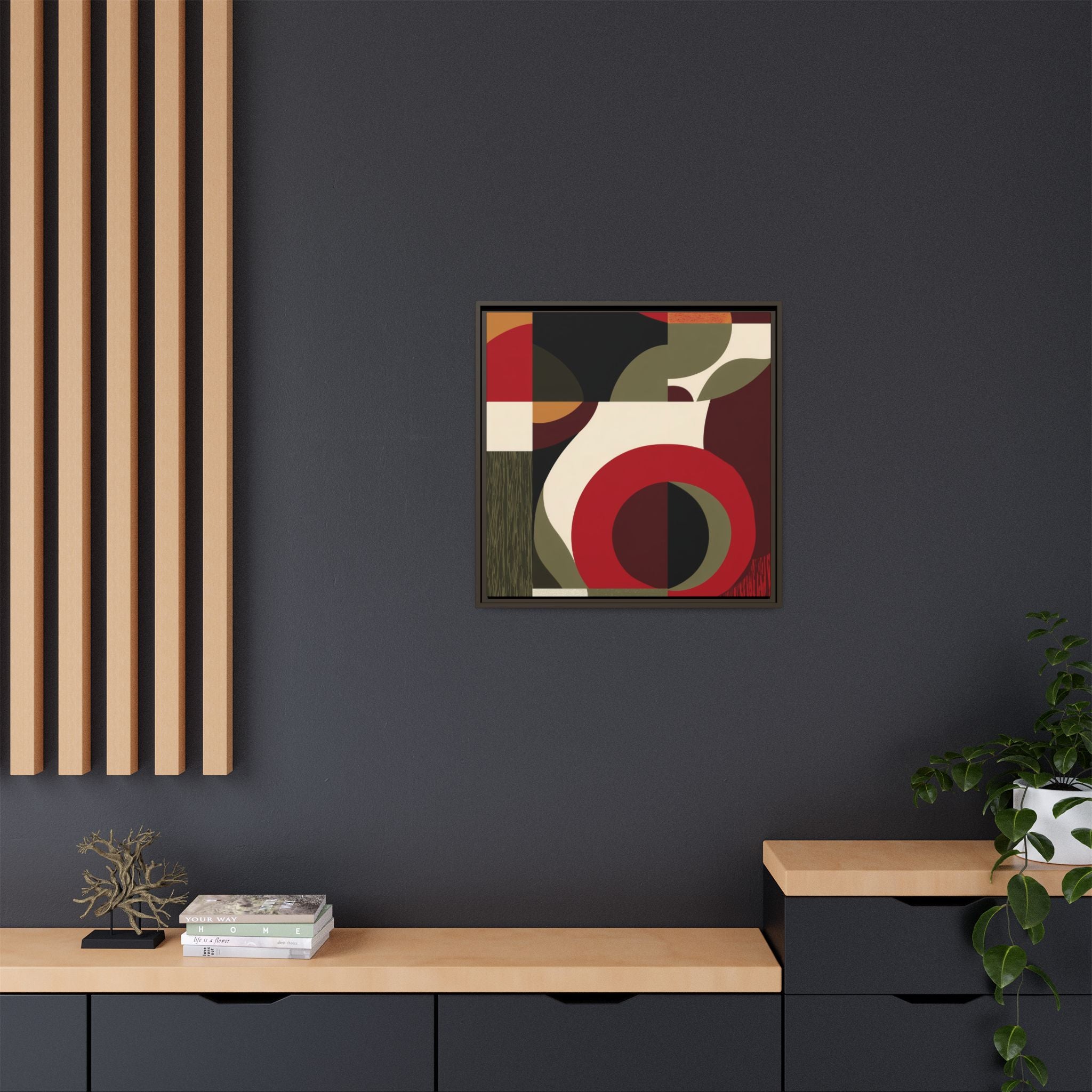 Geometric Intersections: Mid-Century Modern Design, Abstract Architectural Composition, Rhythmic Curved Forms   |   Custom Orders Accepted
