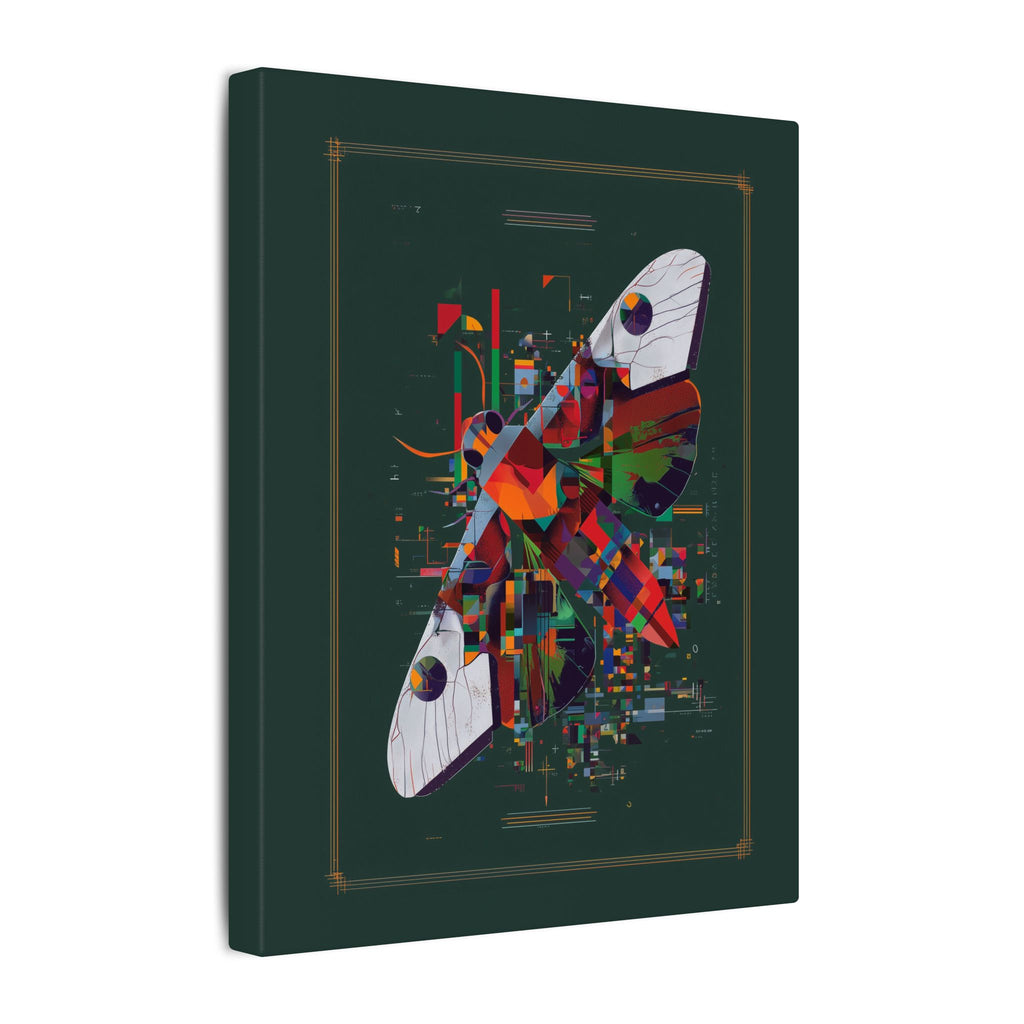 Metamorphic Geometry: Digital Cubist Butterfly, Fragmented Insect Abstraction   |    Custom Orders Available