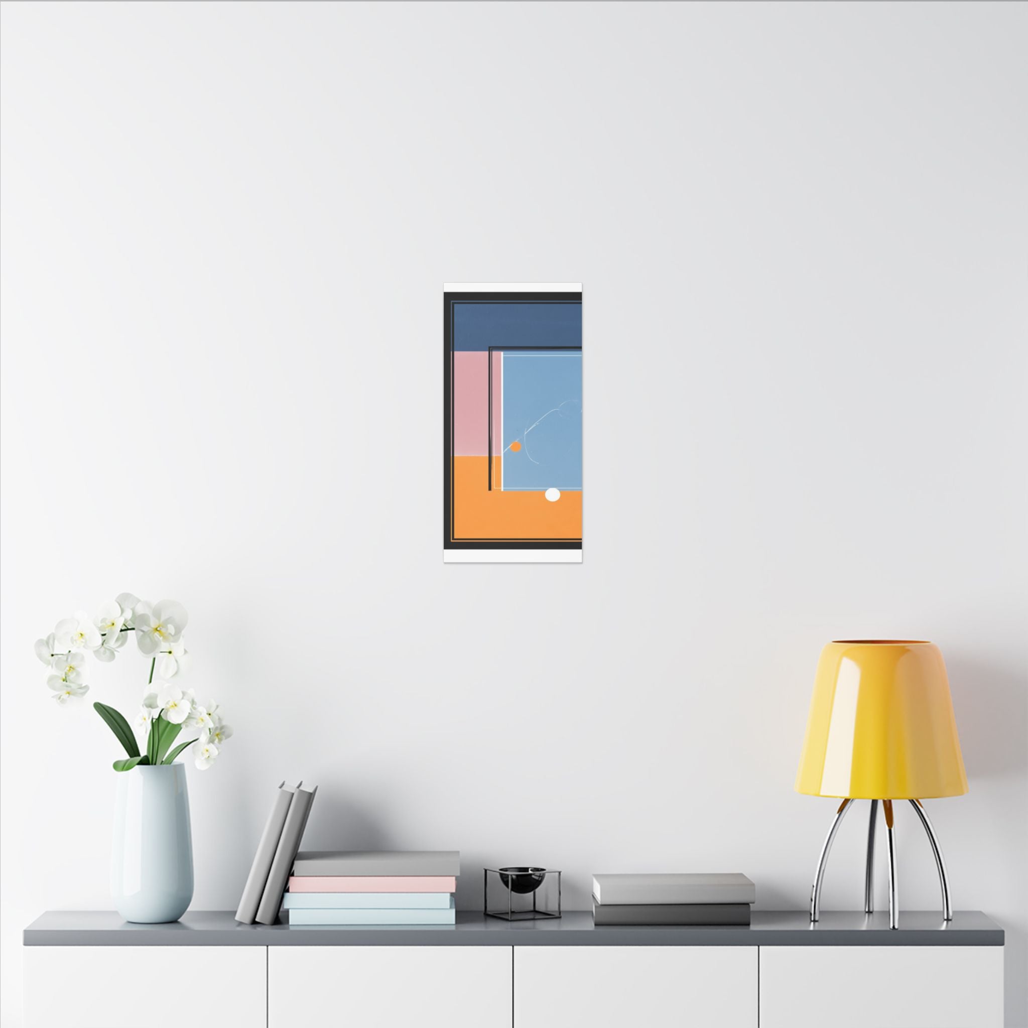 Geometric Harmony: Abstract Minimalist Composition, Modernist Color Fields, Constructivist Design Principles   |   Custom Orders Accepted
