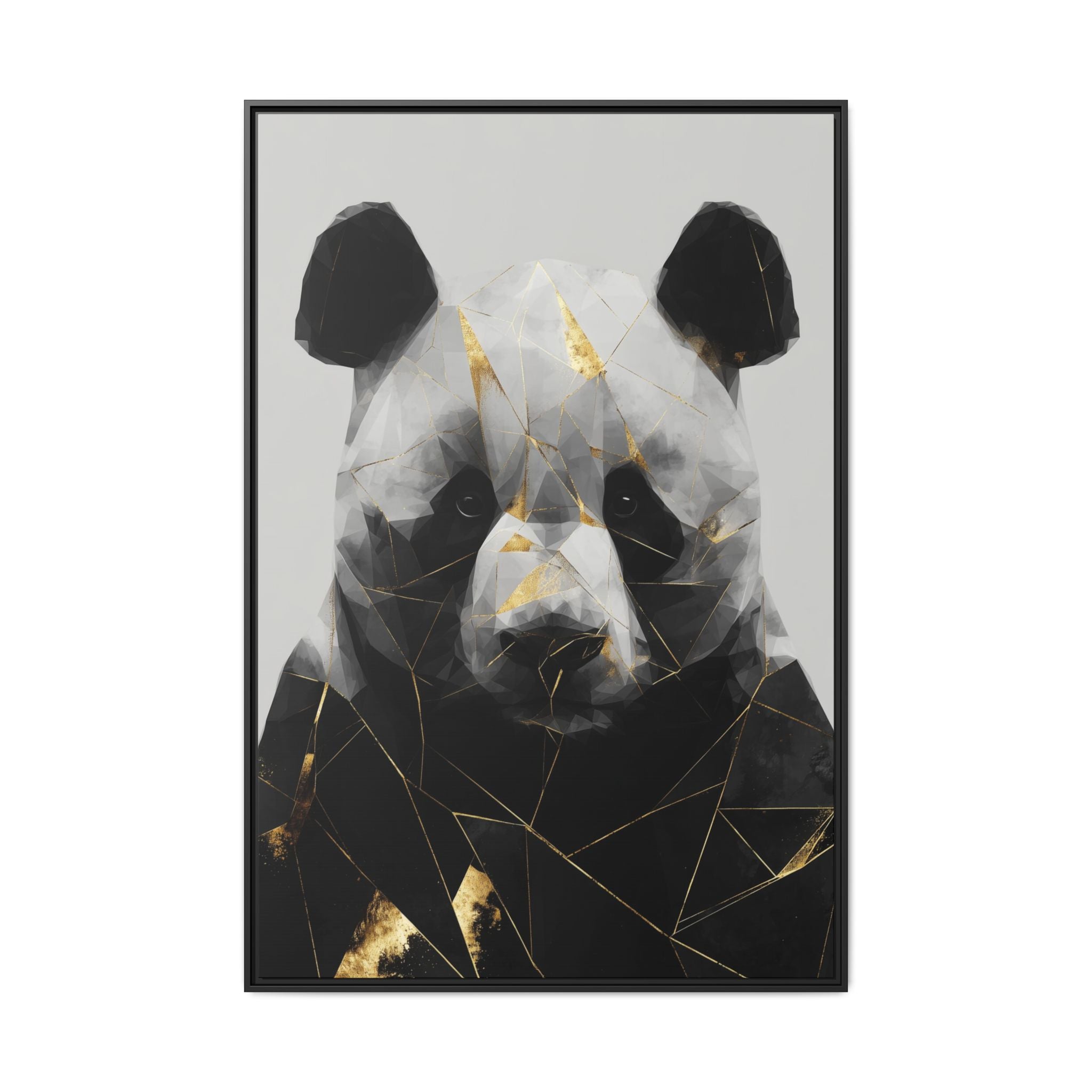 Fractured Panda: Geometric Wildlife Art, Low-Poly Contemporary Portrait   |  Personalized & Custom Orders Available