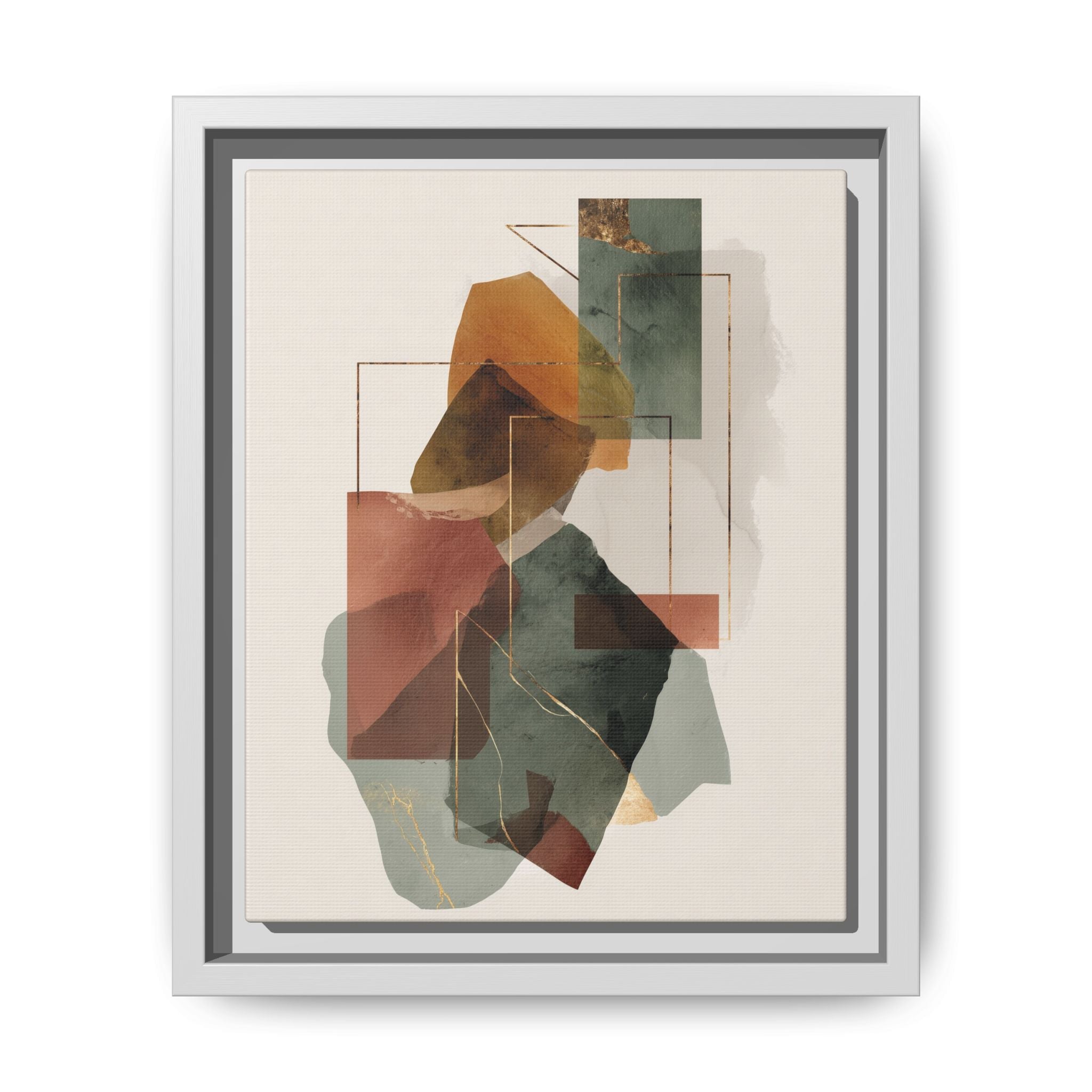 Harmonic Geometries: Architectural Abstraction, Earthy Palette, Minimalist Composition   |   Custom Orders Accepted