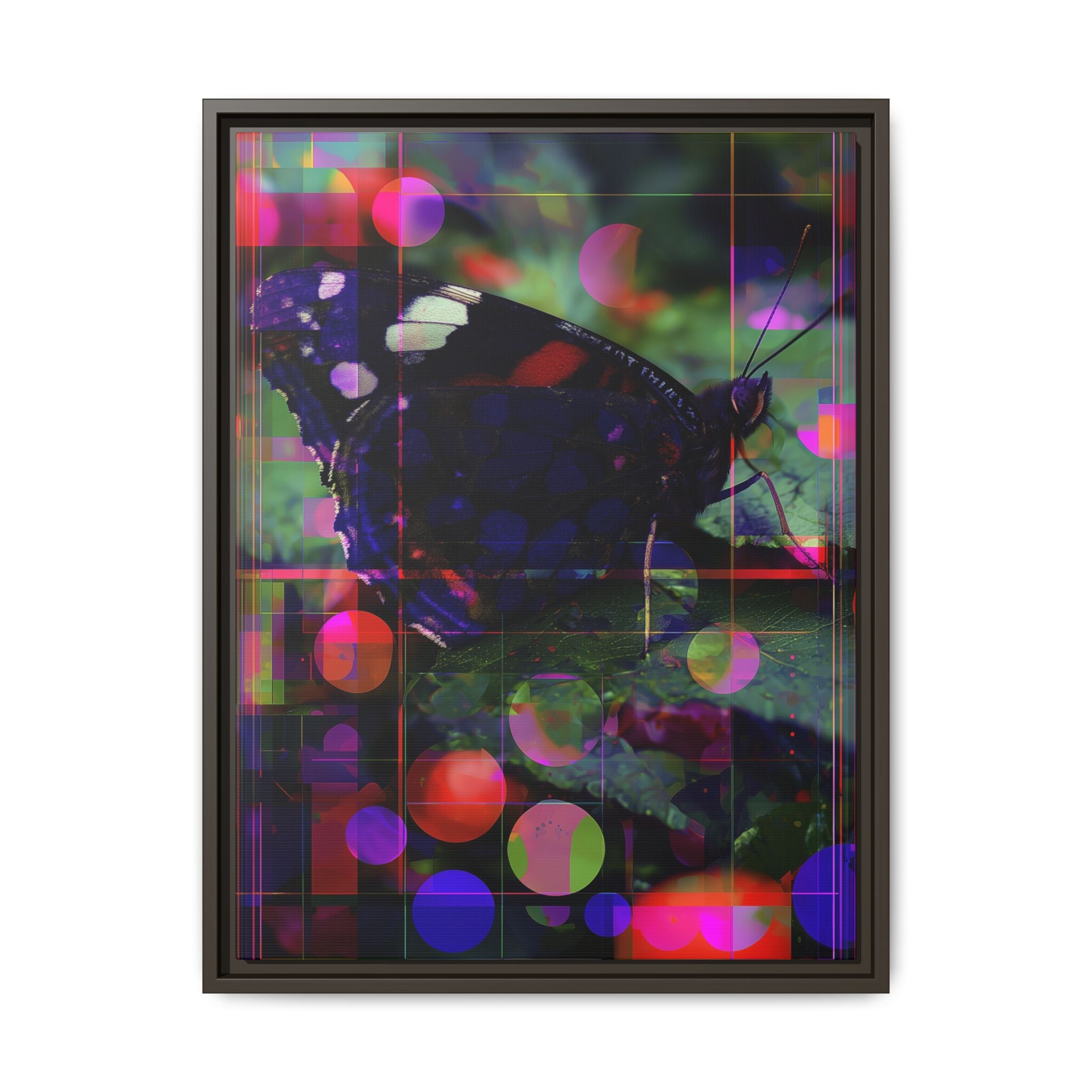 Metamorphic Glitch: Digital Nature Remix, Butterfly Geometric Distortion   |    Custom Orders Available