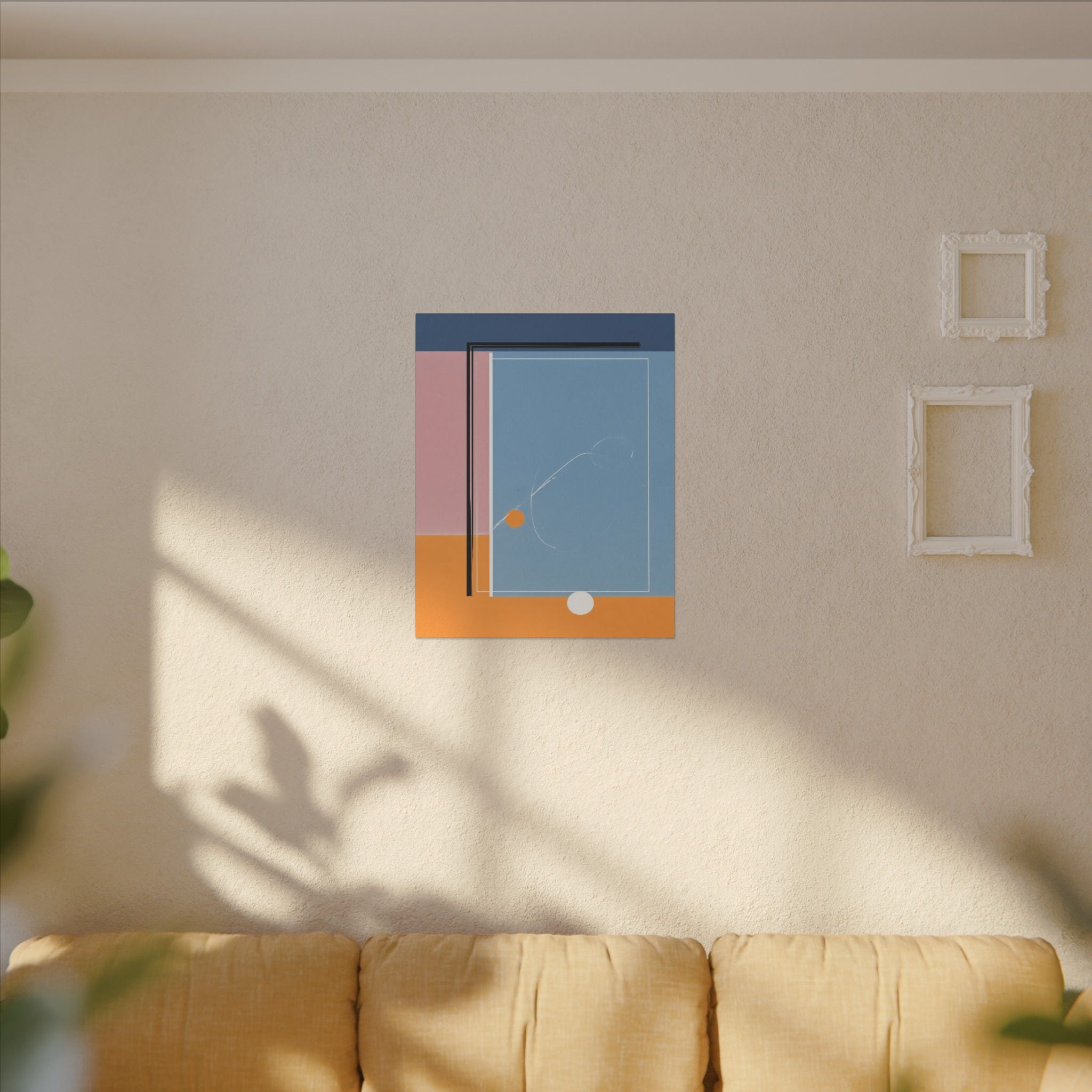 Geometric Harmony: Abstract Minimalist Composition, Modernist Color Fields, Constructivist Design Principles   |   Custom Orders Accepted