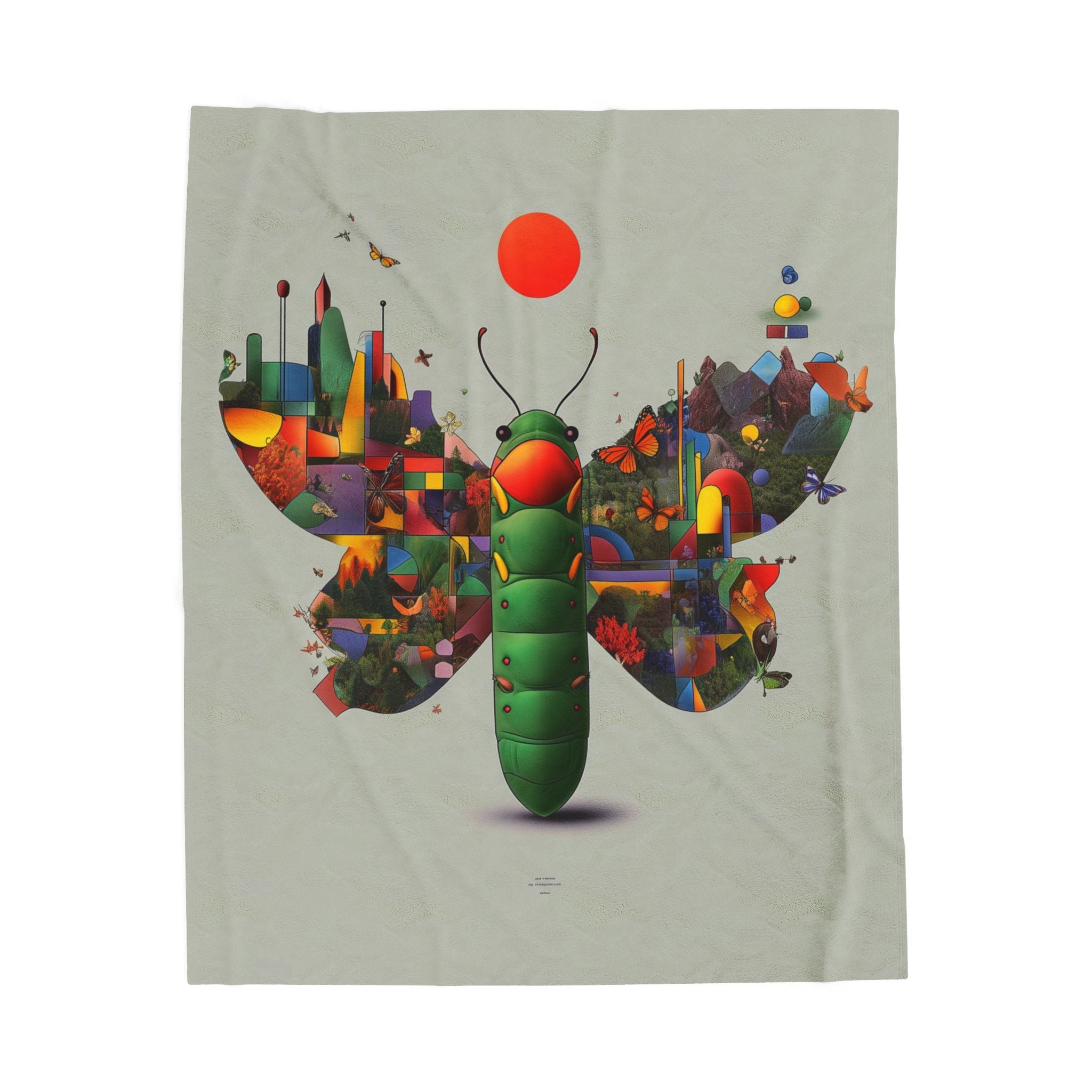 Metamorphosis of Geometry: Landscape Butterfly Transformation, Digital Insect Abstraction   |    Custom Orders Available