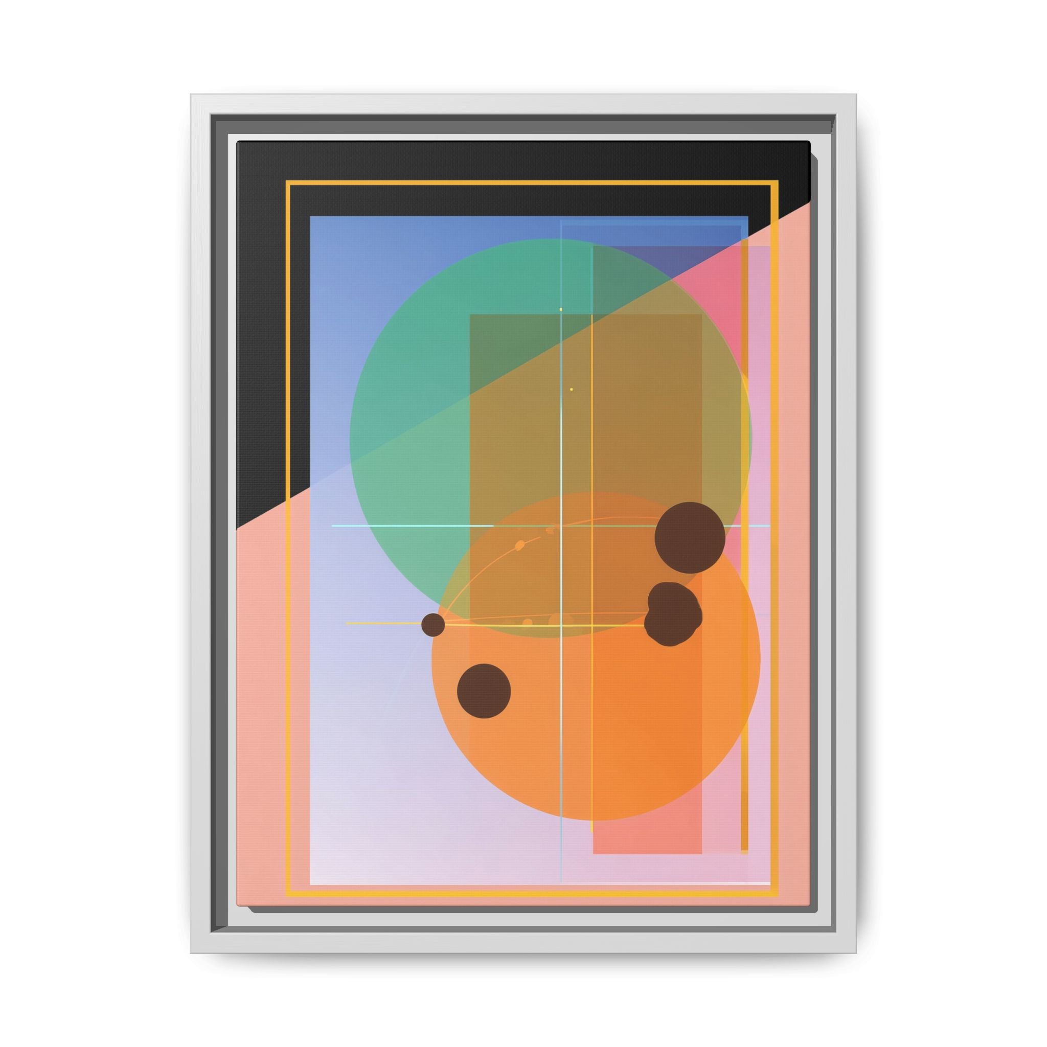 Geometric Harmony: Abstract Composition, Overlapping Shapes, Precision Design   |   Custom Orders Accepted