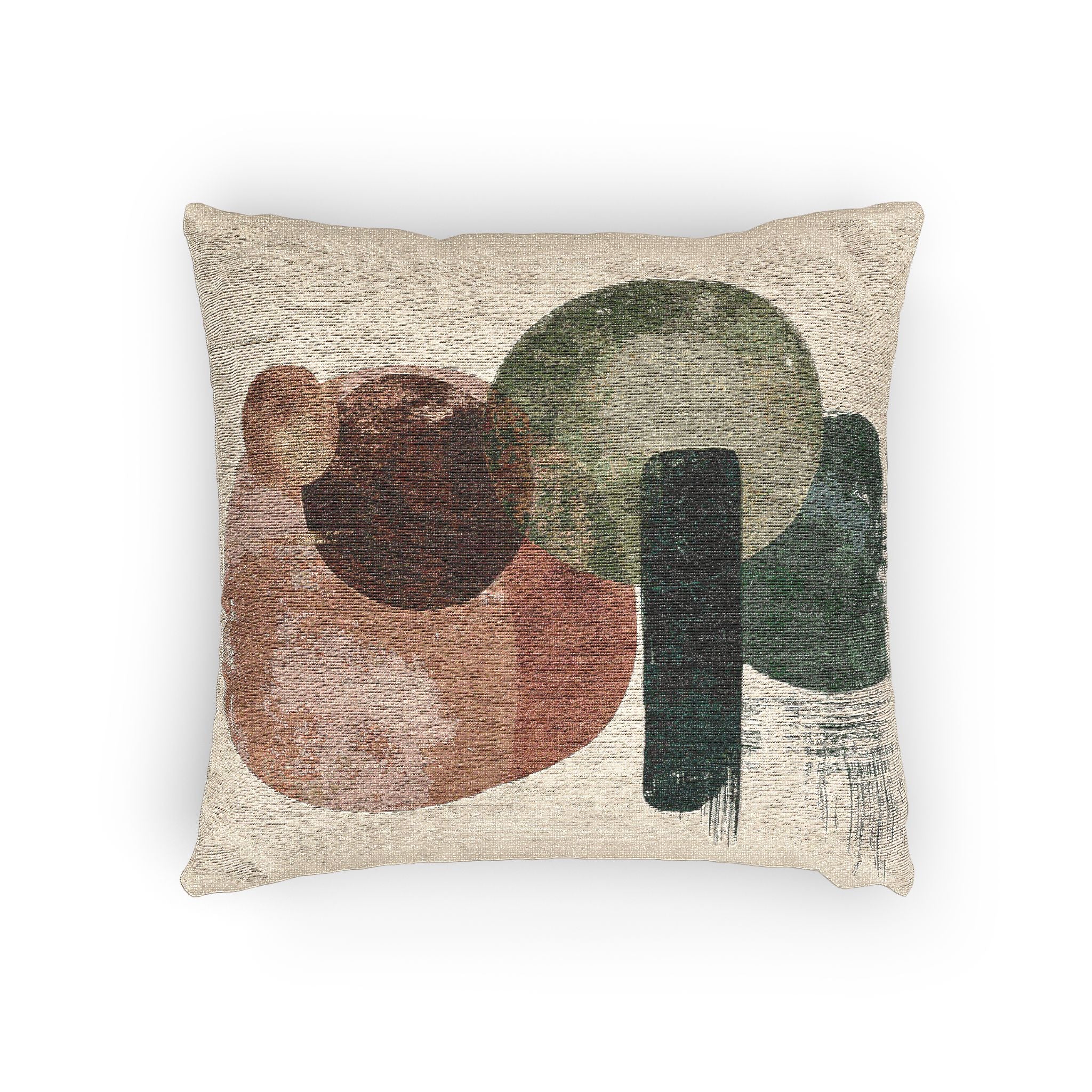 Earthen Harmonies: Mid-Century Abstract Composition, Organic Geometric Art   |    Custom Orders Available