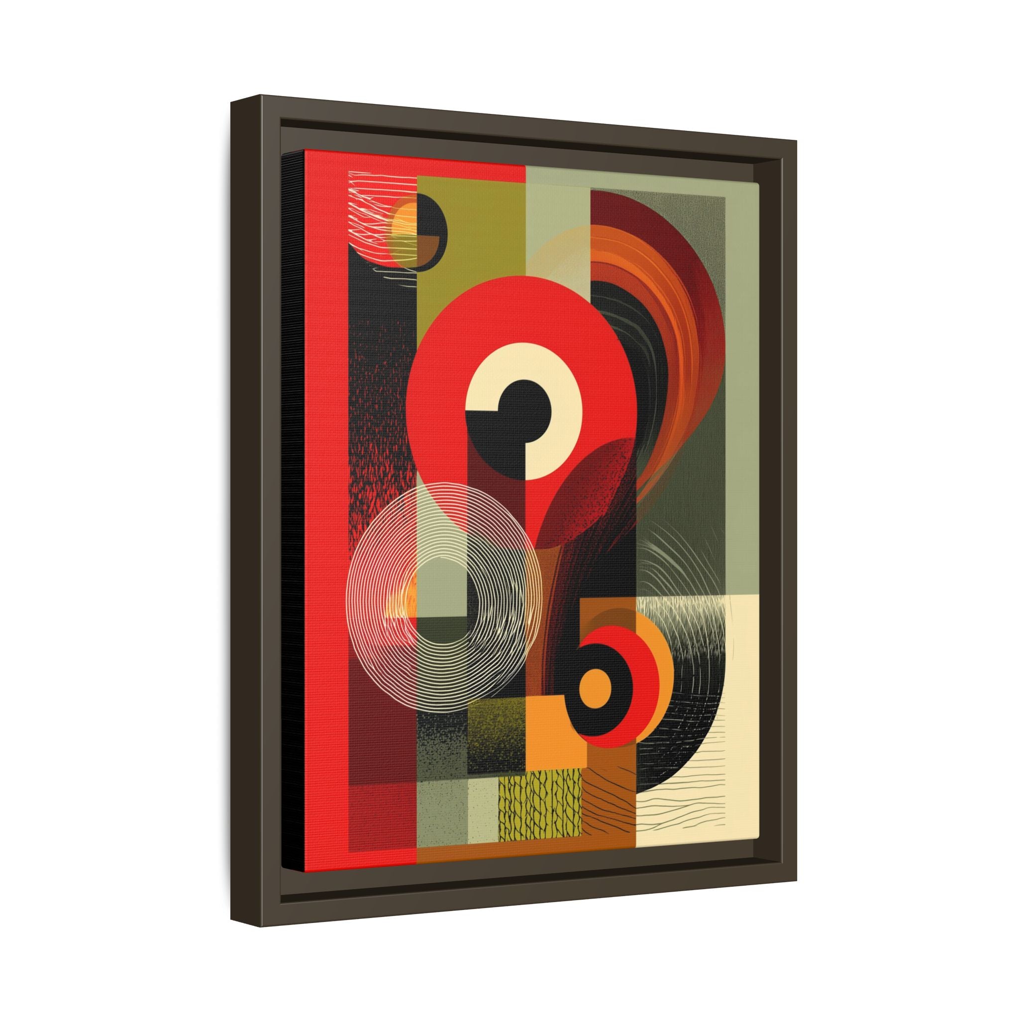 Chromatic Geometrics: Abstract Constructivist Composition, Modernist Color Blocking, Layered Circular Forms   |   Custom Orders Accepted