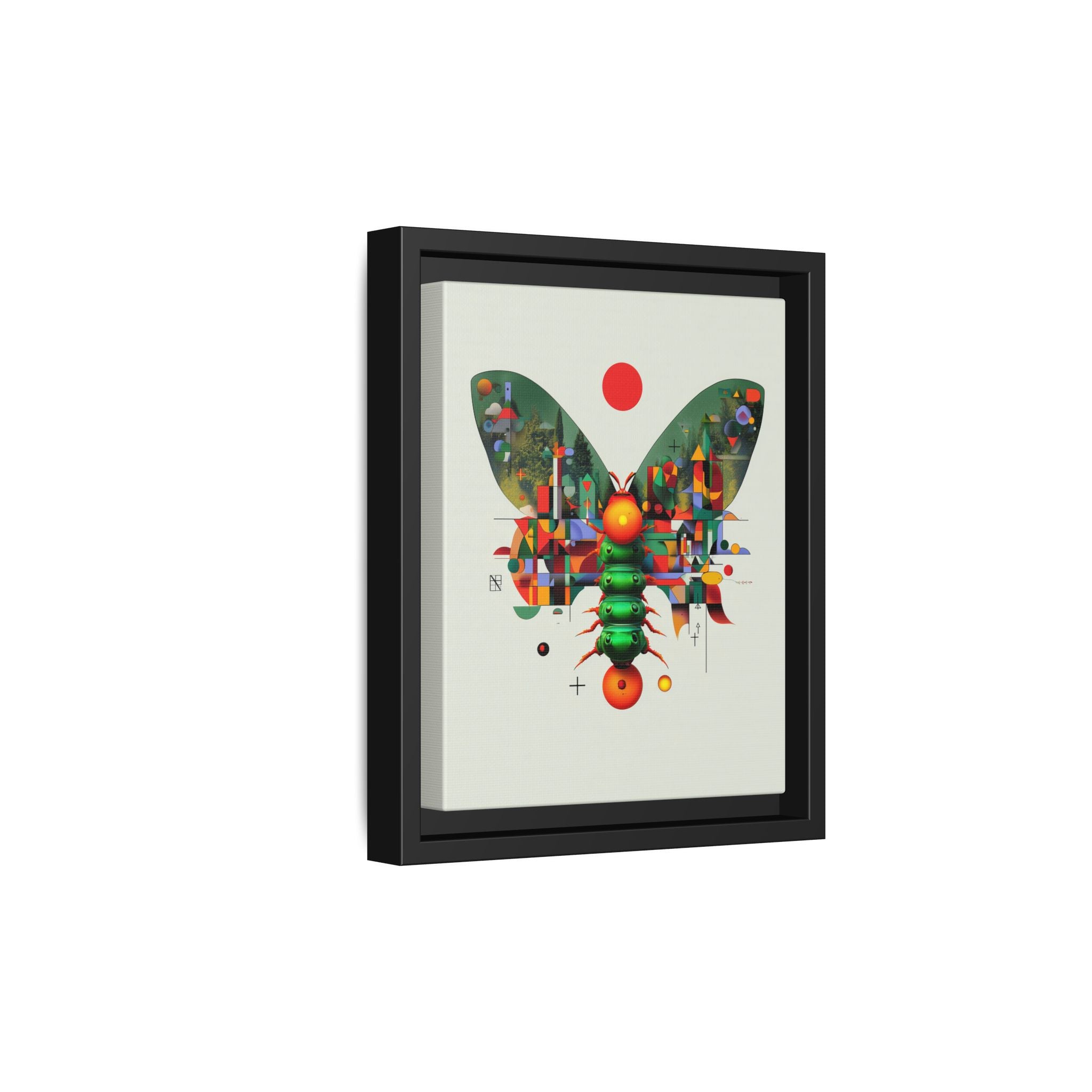 Digital Butterfly Framed Print, Cubist Architectural Abstraction   |  Personalized & Custom Orders Available