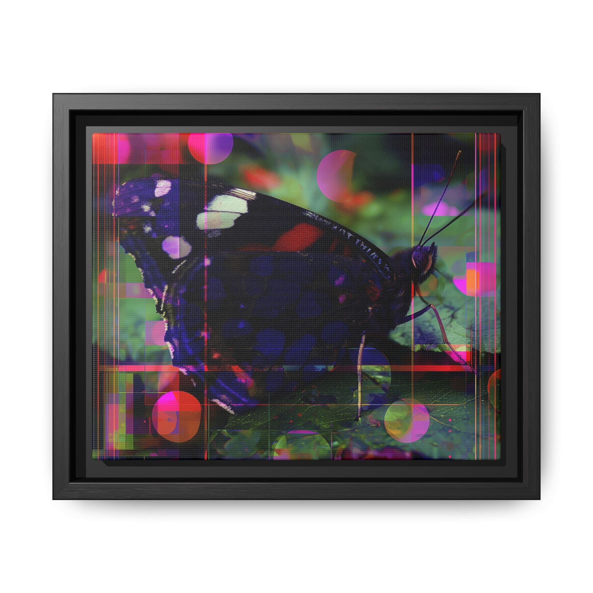 Metamorphic Glitch: Digital Nature Remix, Butterfly Geometric Distortion   |    Custom Orders Available