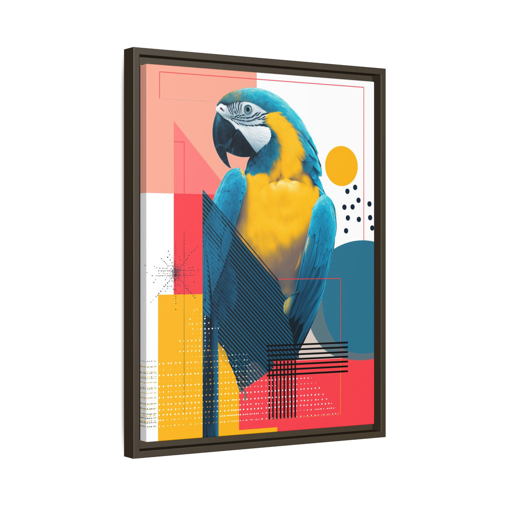 Macaw in Geometry: Vibrant Wildlife Digital Art, Modernist Design Fusion   |    Custom Orders Available