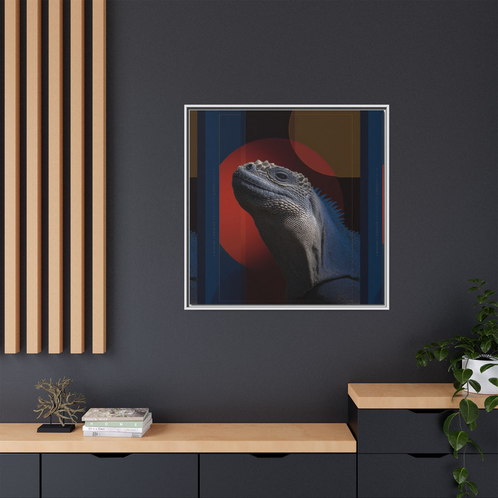 Scales of Antiquity: Prehistoric Reptilian Portrait, Abstract Geometric Composition   |    Custom Orders Available