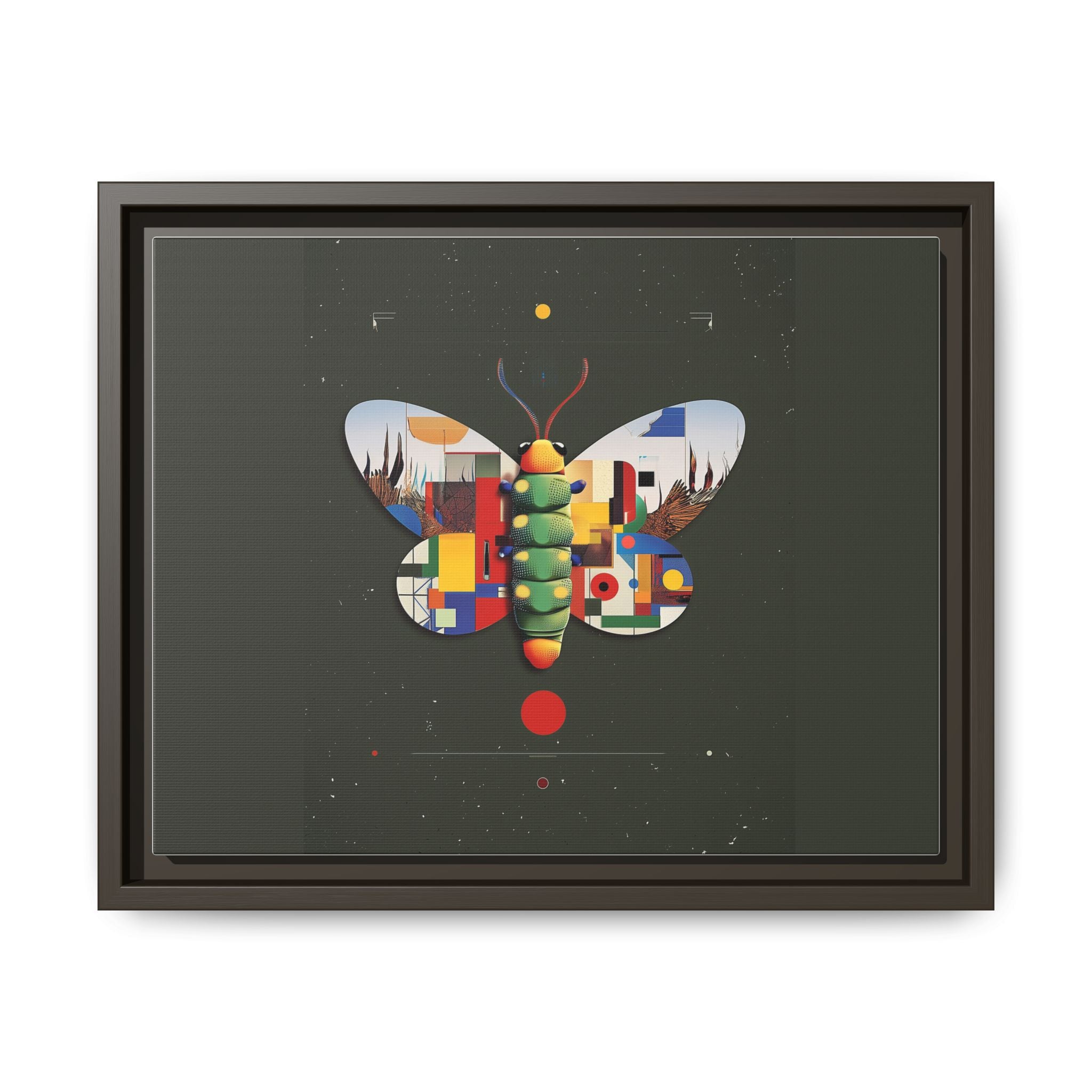Geometric Butterfly: Bauhaus Digital Mosaic, Technological Nature Composition   |    Custom Orders Available