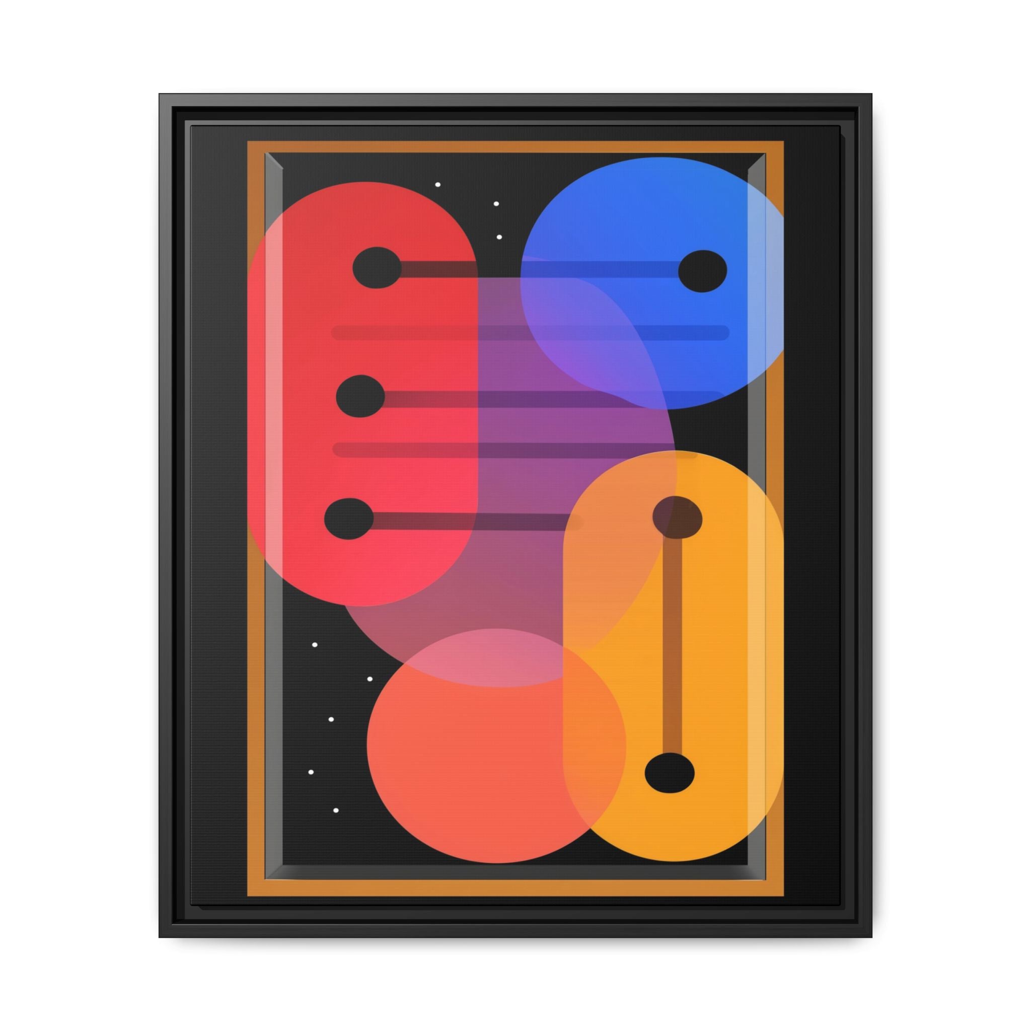 Celestial Geometry: Organic Shapes in Motion, Digital Abstract Composition, Vibrant Color Intersections   |   Custom Orders Accepted