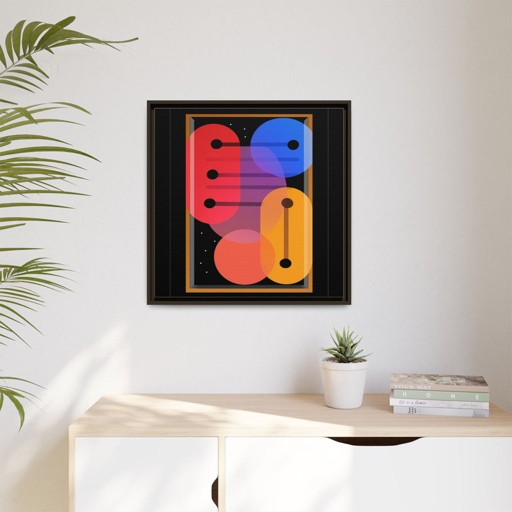 Celestial Geometry: Organic Shapes in Motion, Digital Abstract Composition, Vibrant Color Intersections   |   Custom Orders Accepted