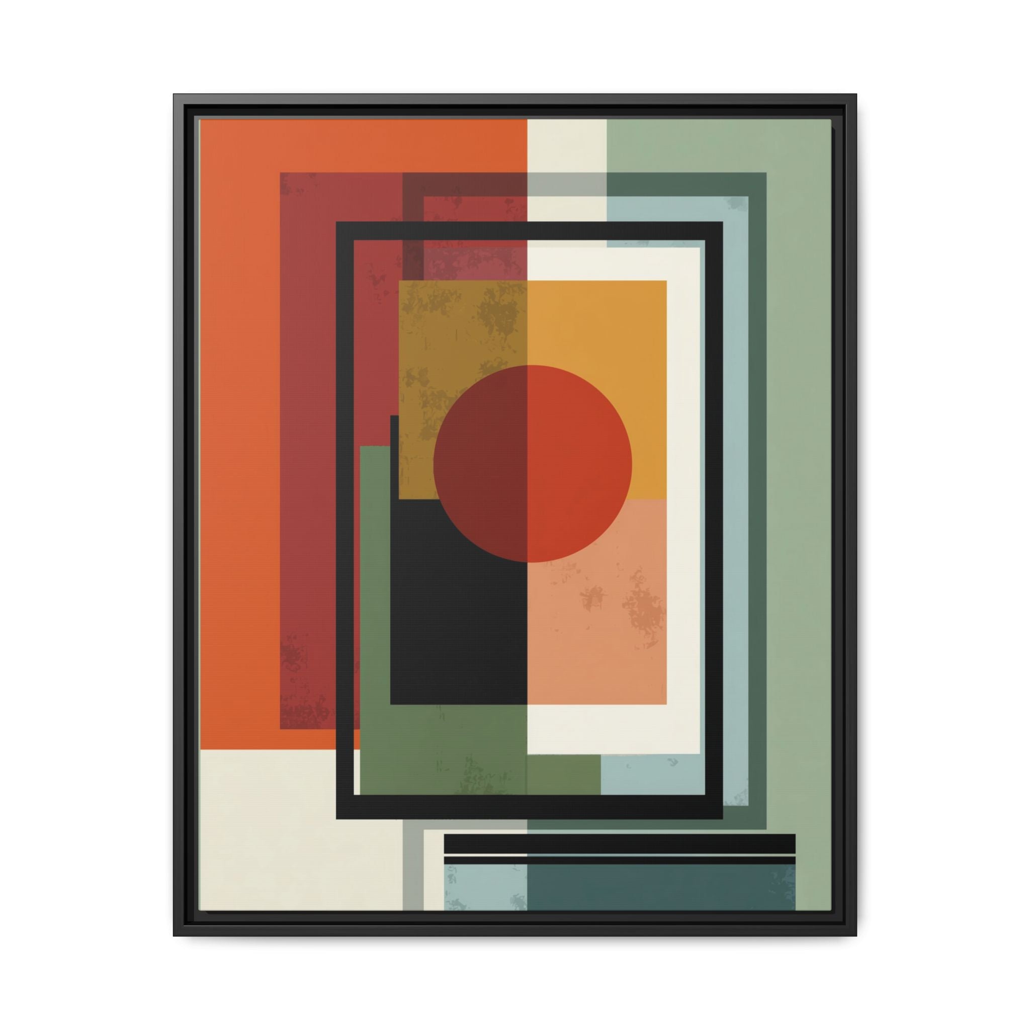 Geometric Harmonies: Mid-Century Modern Composition, Constructivist Inspiration, Abstract Rectangular Interplay   |   Custom Orders Accepted