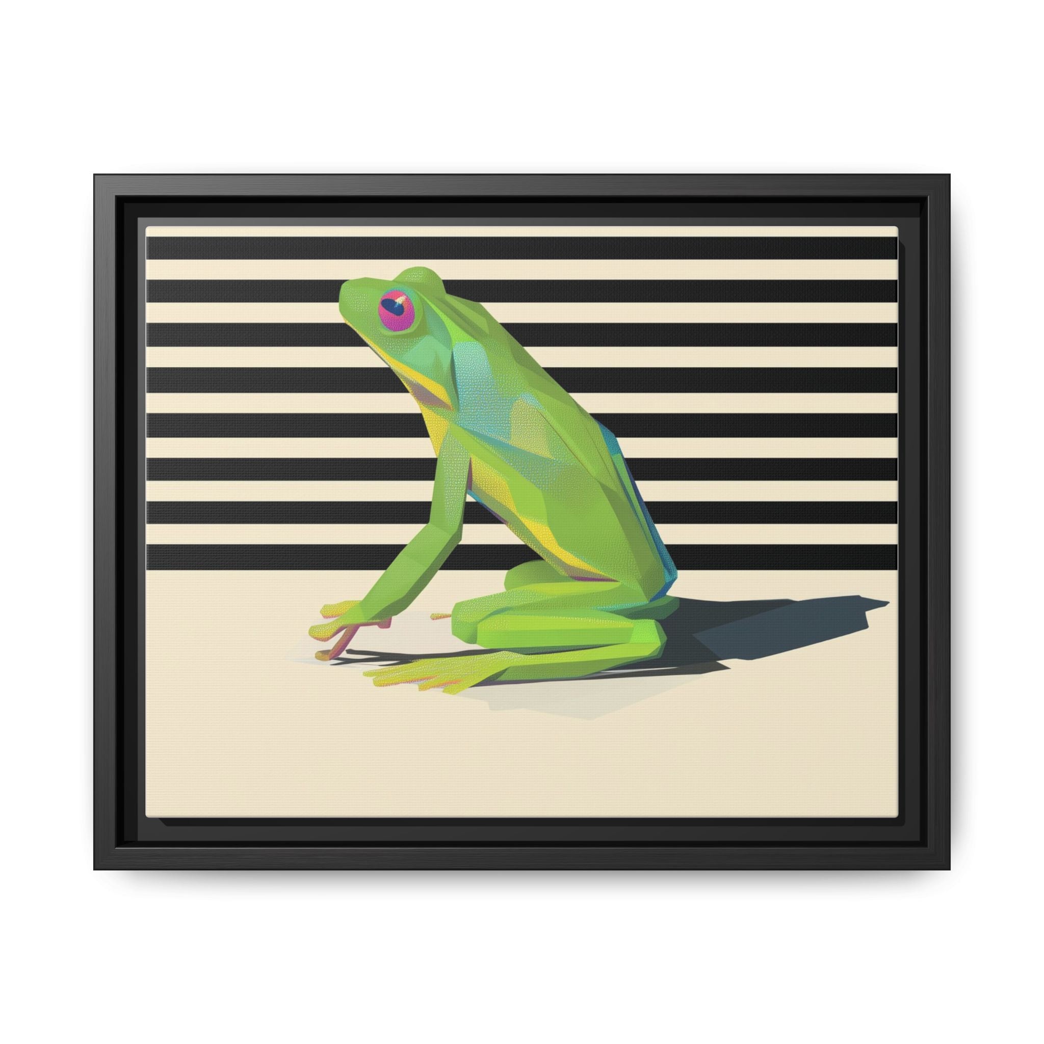 Geometric Amphibian: Stylized Frog Design, Modern Minimalist Art Print   |    Custom Orders Available