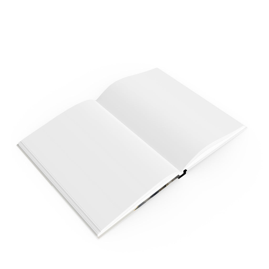 Personalized Gold Accented Horse Journal    |  Crystalline Equine: Geometric Horse Portrait, Metallic Angular Fragmentation, Abstract Art