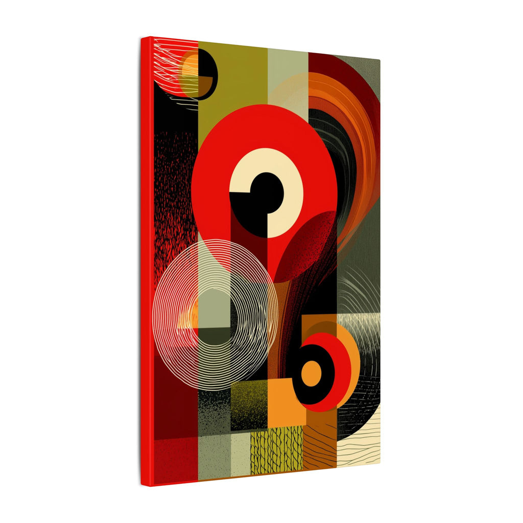 Geometric Convergence: Mid-Century Modern Abstract, Constructivist Design Principles, Bold Chromatic Composition   |   Custom Orders