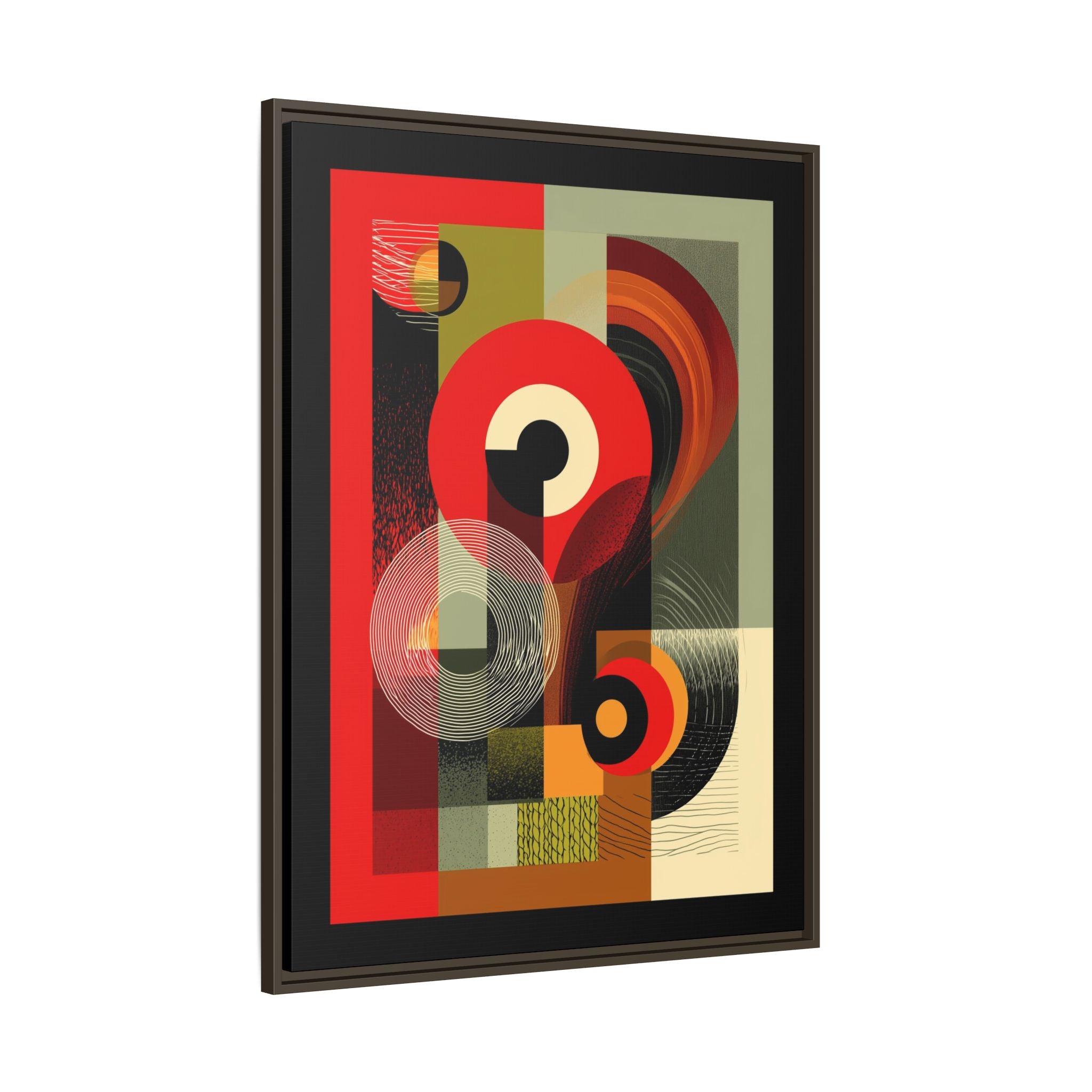 Chromatic Geometrics: Abstract Constructivist Composition, Modernist Color Blocking, Layered Circular Forms   |   Custom Orders Accepted