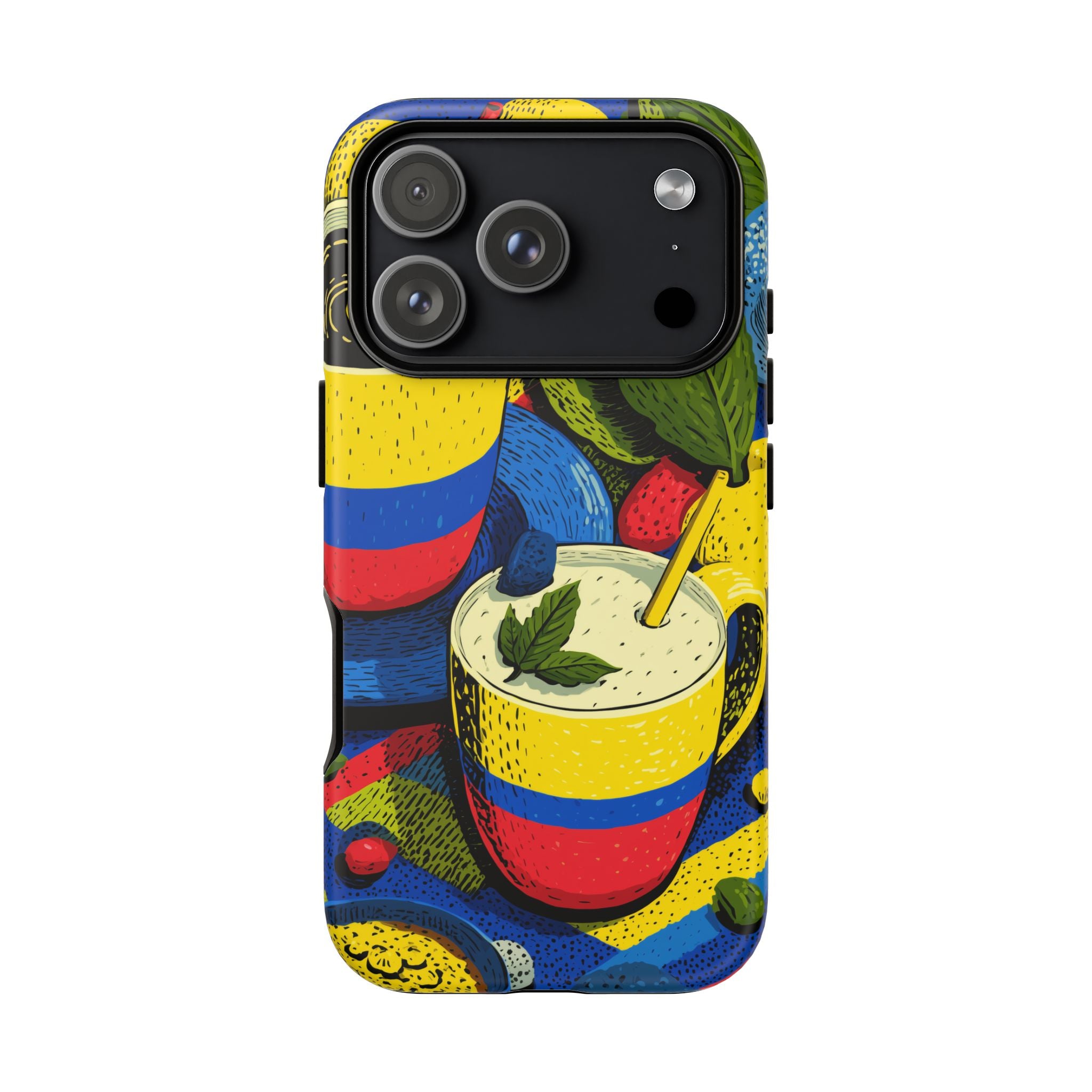 Vibrant Phone Case for Tough Cases | Colorful Colombian Art, Unique Gift, Trendy Accessory, Summer Style, Festival Must-Have