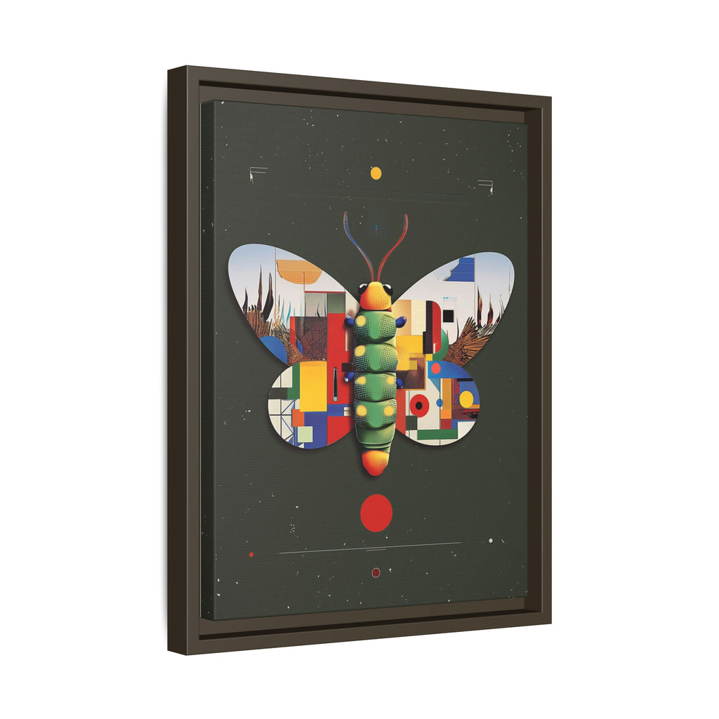 Geometric Butterfly Framed Print : Digital Cubist Interpretation, Modernist Entomological Design   |  Personalized & Custom Orders Available