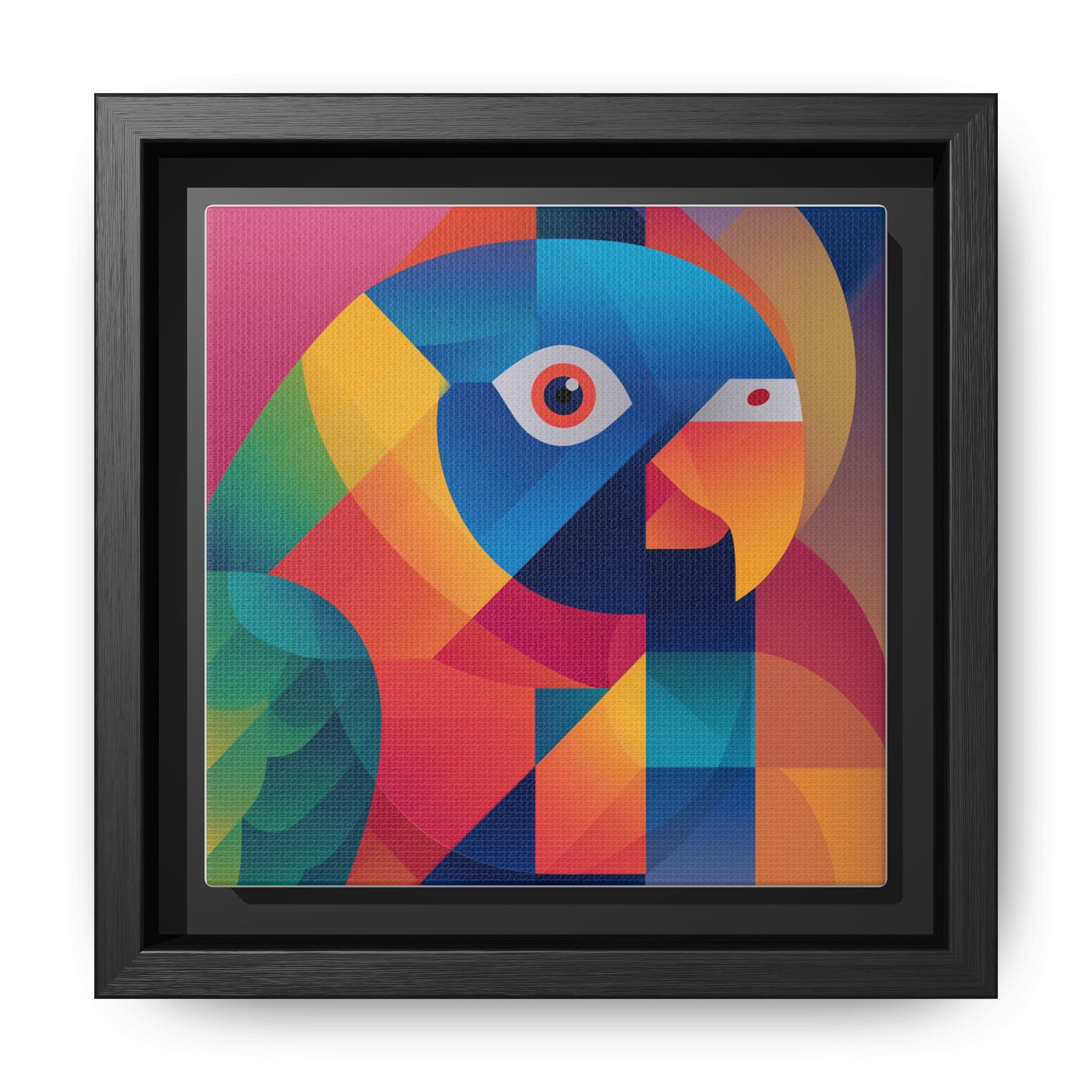 Prismatic Parrot: Cubist Deconstruction, Geometric Color Explosion   |  Personalized & Custom Orders Available