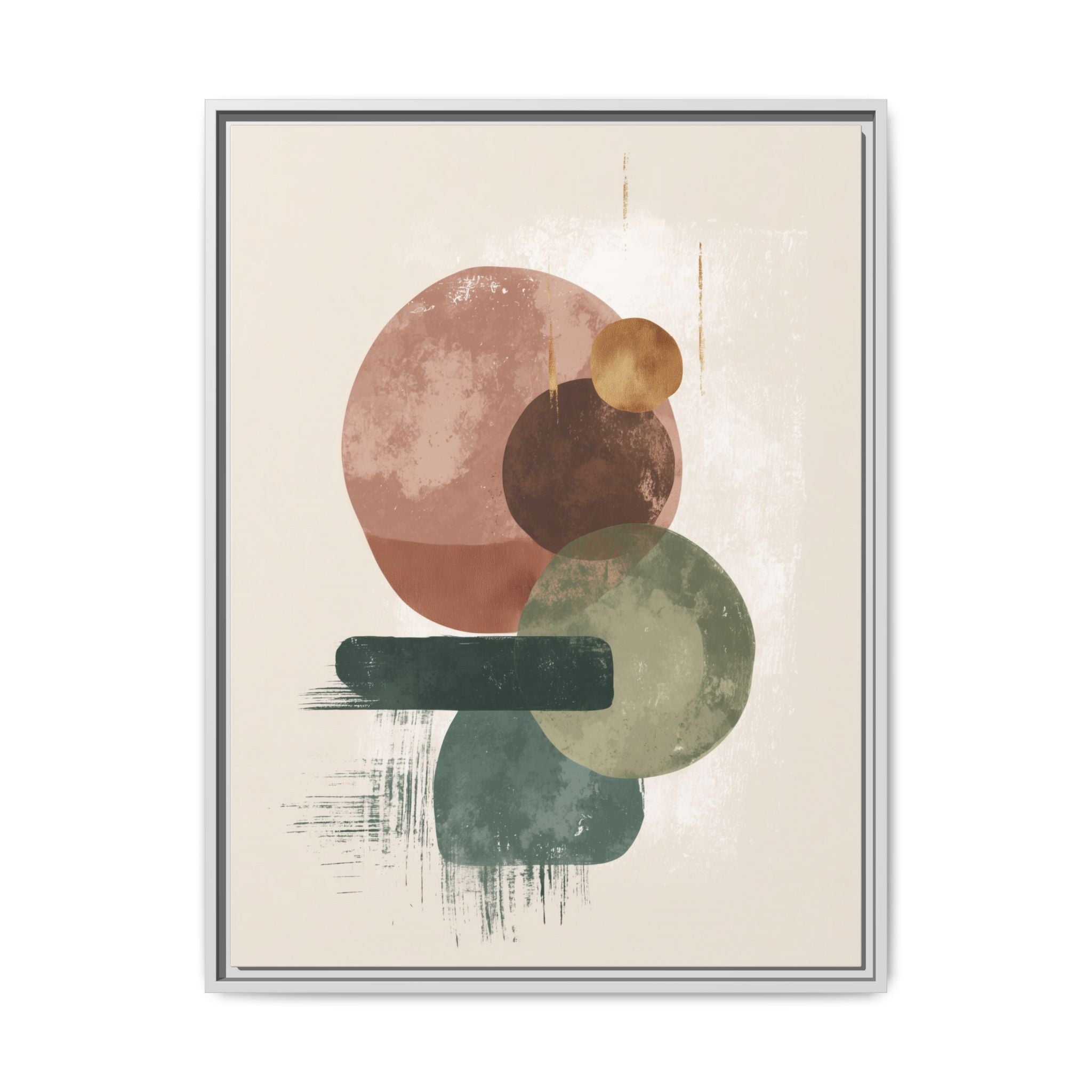 Organic Intersections: Watercolor Abstraction, Earth Tone Composition, Modern Minimalist Art   |   Custom Orders Accepted